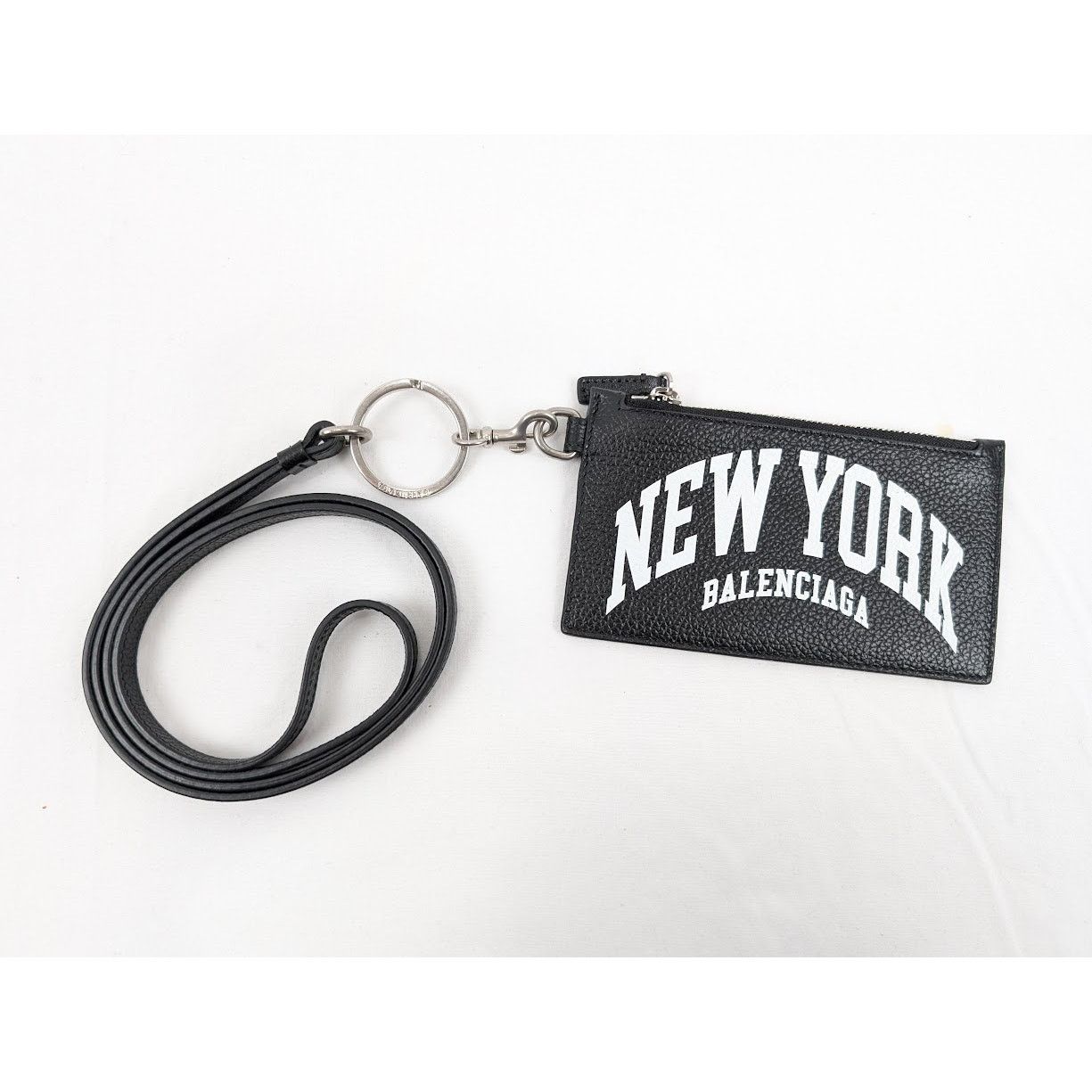 Balenciaga o1rshd1 Q:2/Size:OS/ Cities Wallet & Keyrings in Black/White Size ONE SIZE - 2 Thumbnail