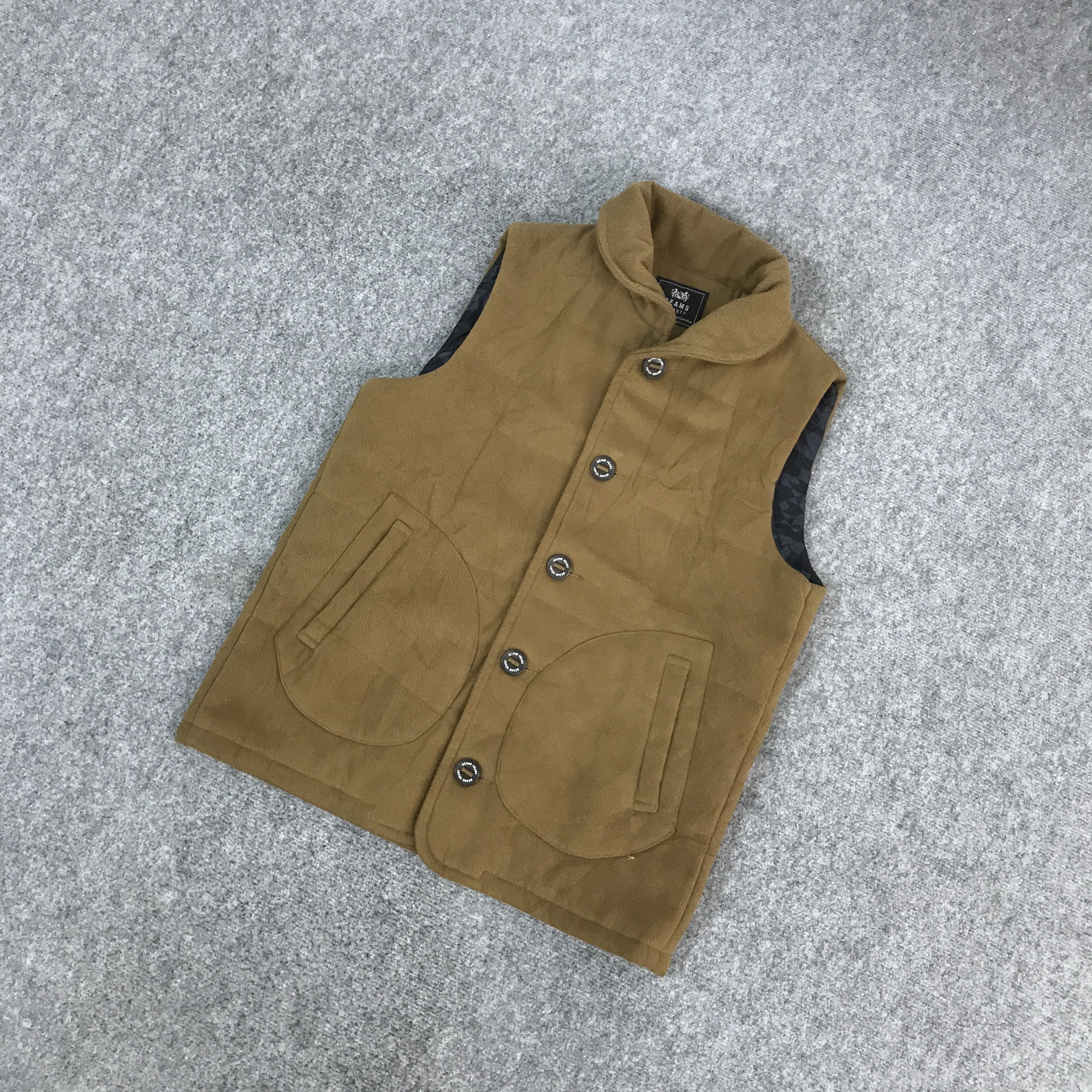 Beams Plus BEAMS HEART WOOL BUTTON VEST JACKET Size US L / EU 52-54 / 3 - 6 Thumbnail