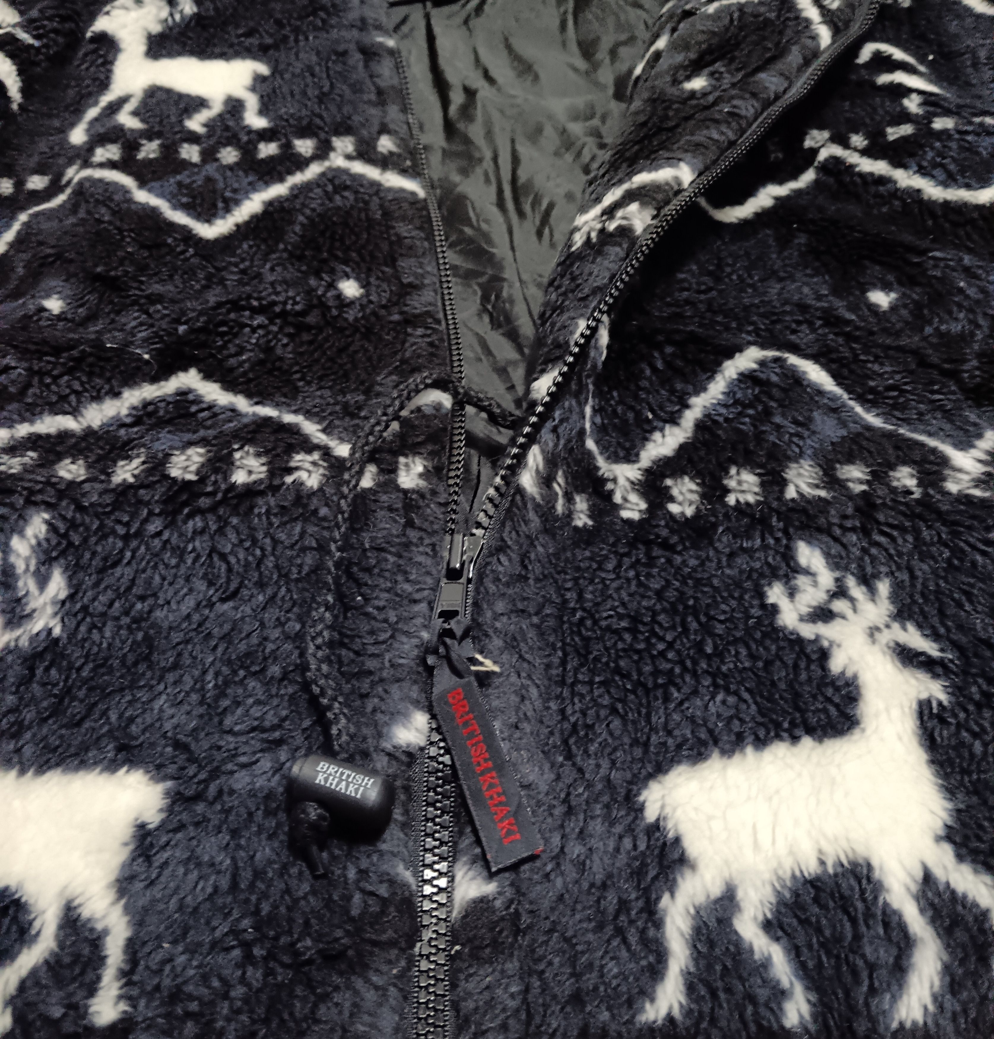 Japanese Brand BRITISH KHAKI FLEECE FULL PRINT ZIPPER JACKET Size US M / EU 48-50 / 2 - 2 Thumbnail