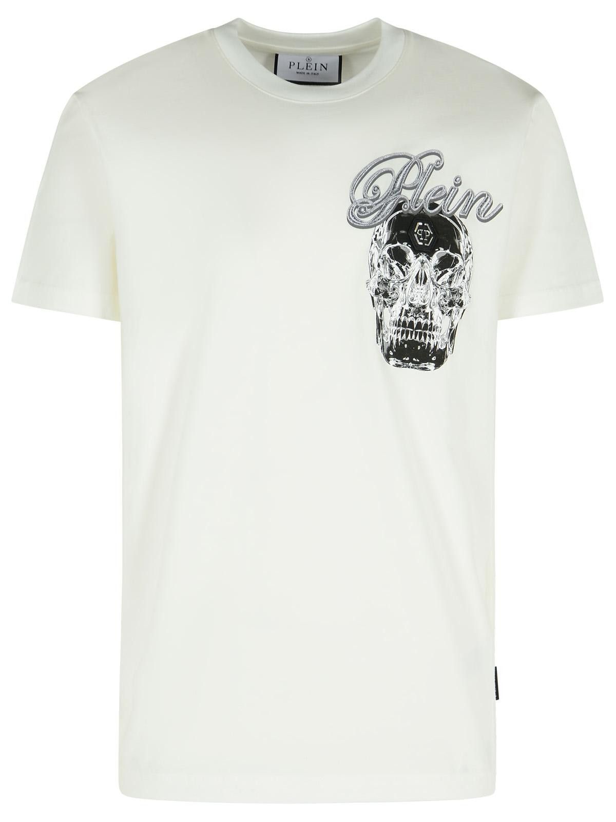 PHILIPP PLEIN White Cotton T-Shirt