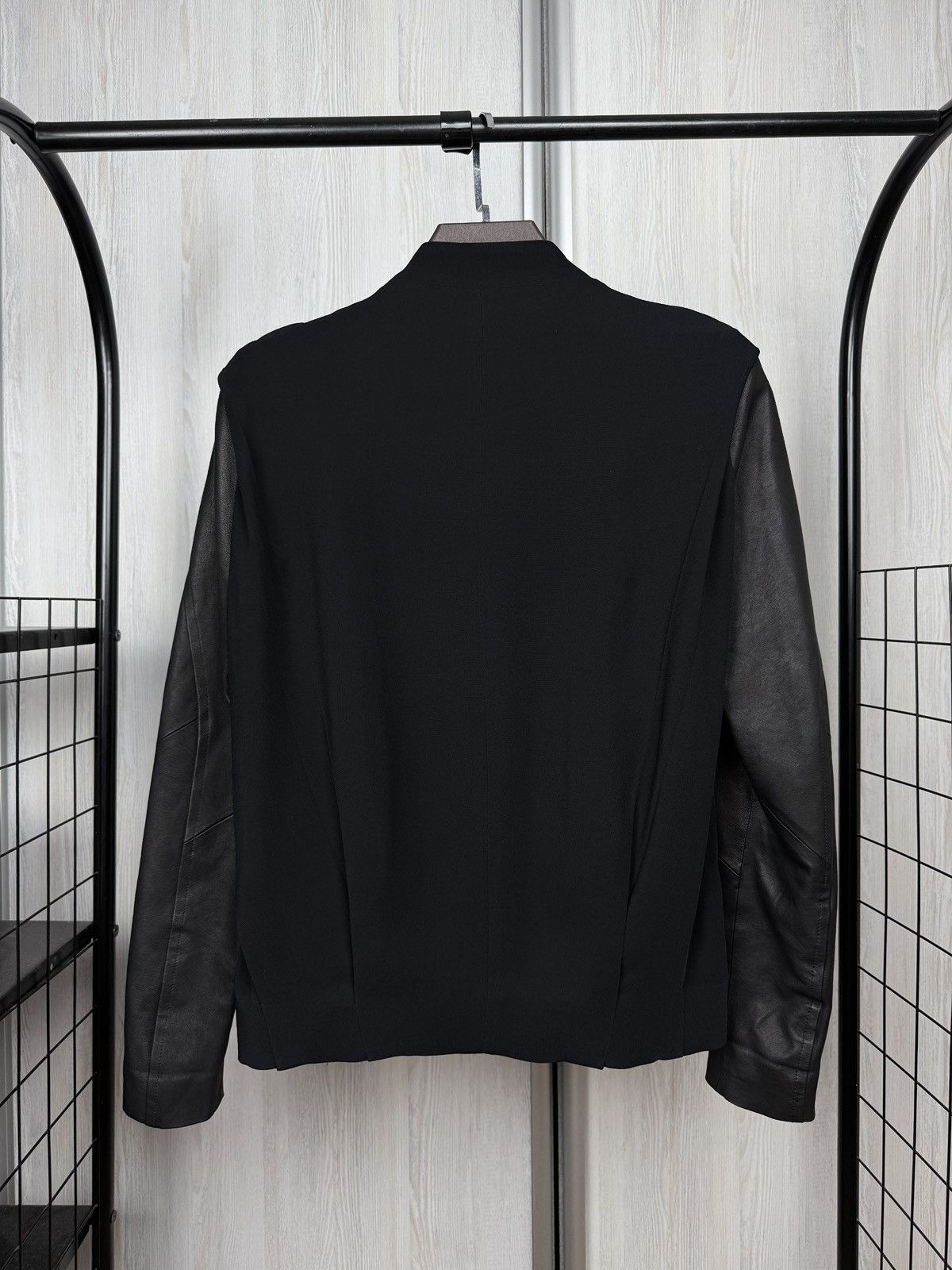Ilaria Nistri Ilaria Nistri avant garde leather sleeves black jacket Italy Size S / US 4 / IT 40 - 8 Thumbnail