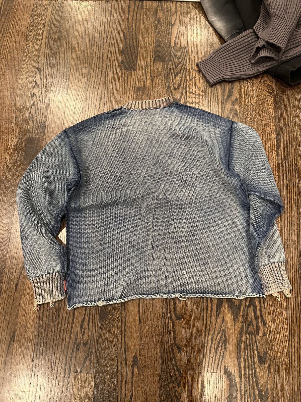 Diesel Diesel Delos Stonewashed Distressed Sweater Size US XS / EU 42 / 0 - 2 Thumbnail