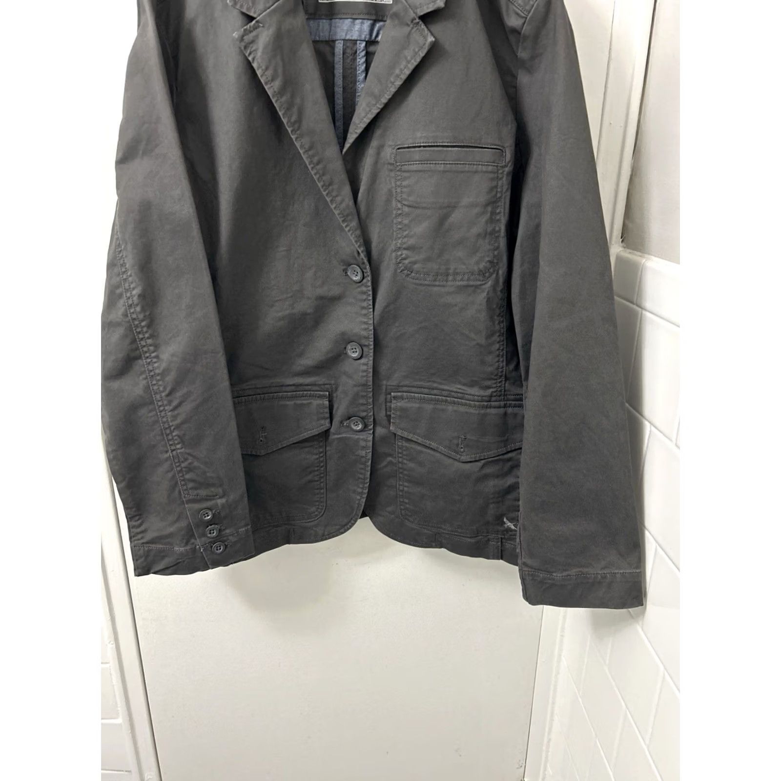 Eddie Bauer Eddie Bauer Jacket Womens Sz 20 Gray Barn Chore Legendwash Stretch Canvas Coat Size 3XL / US 20-22 - 3 Thumbnail