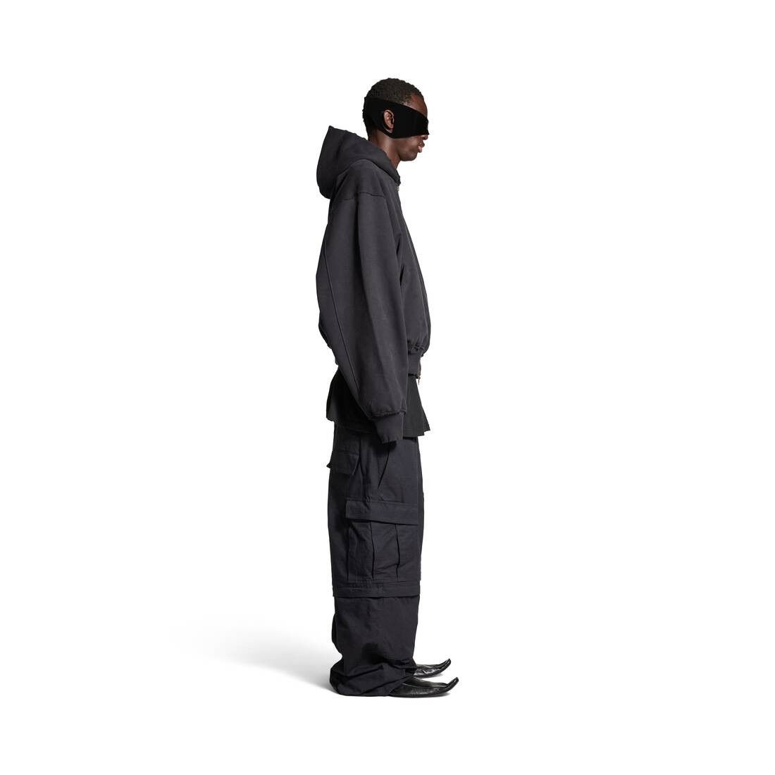 Balenciaga o1la1rc1a0925 Agaicnelab Hooded Bomber Jacket in Black Size US XS / EU 42 / 0 - 3 Thumbnail