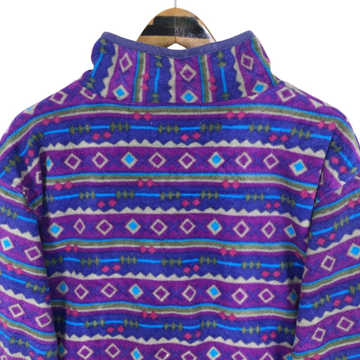 L.L. Bean Vintage Montauk Mock Neck Fleece Sweater Size US L / EU 52-54 / 3 - 9 Thumbnail