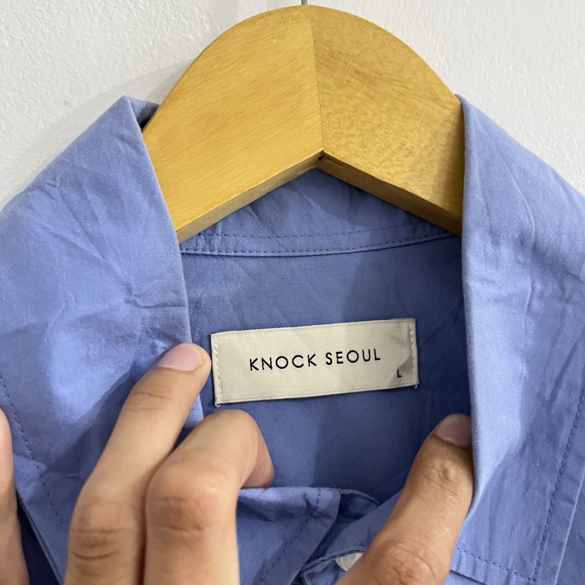 Japanese Brand knock seoul - basic ls button up shirt Size US L / EU 52-54 / 3 - 4 Thumbnail