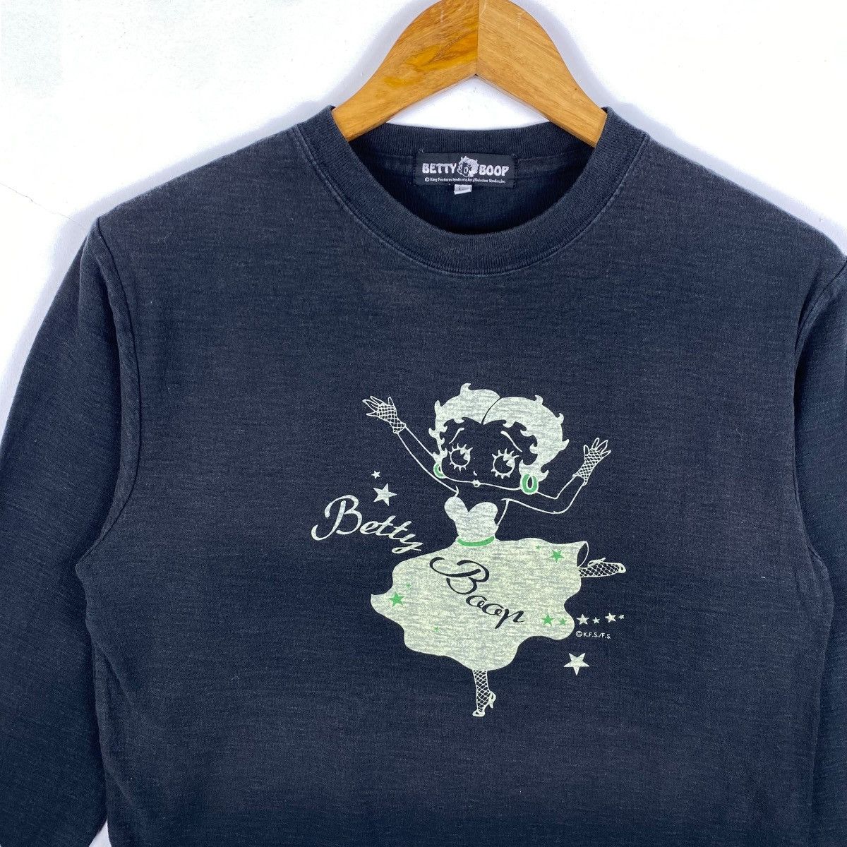 Vintage Loved By People BETTY BOOP Long Sleeve Tee Shirt Large Size Size US L / EU 52-54 / 3 - 2 Thumbnail