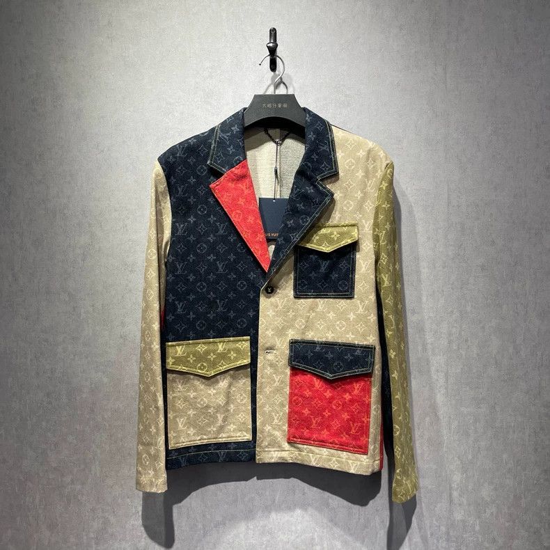 LOUIS VUITTON Patchwork color-block presbyopic full-print l