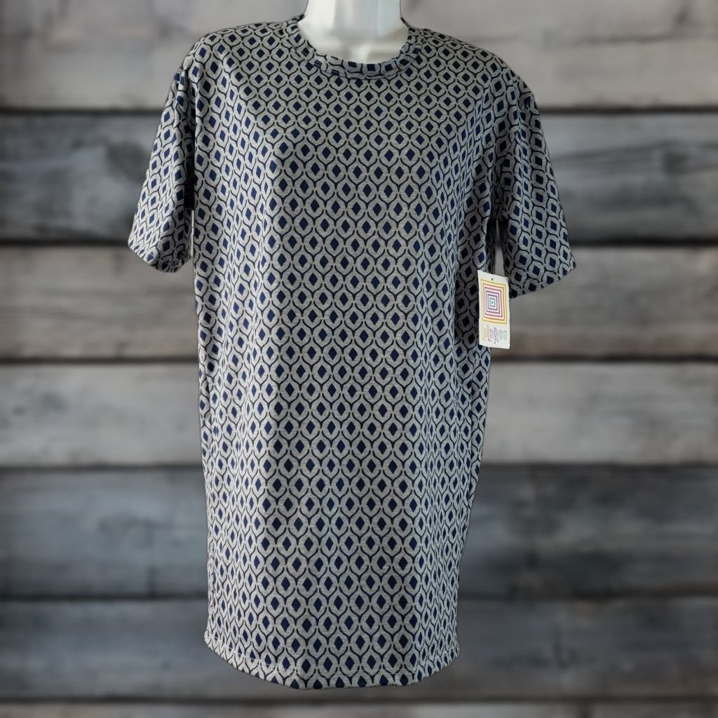 Vintage VINTAGE LuLaRoe Womens Patrick Top XS Blue Gray Short Sleeve Size XS / US 0-2 / IT 36-38 - 1 Thumbnail