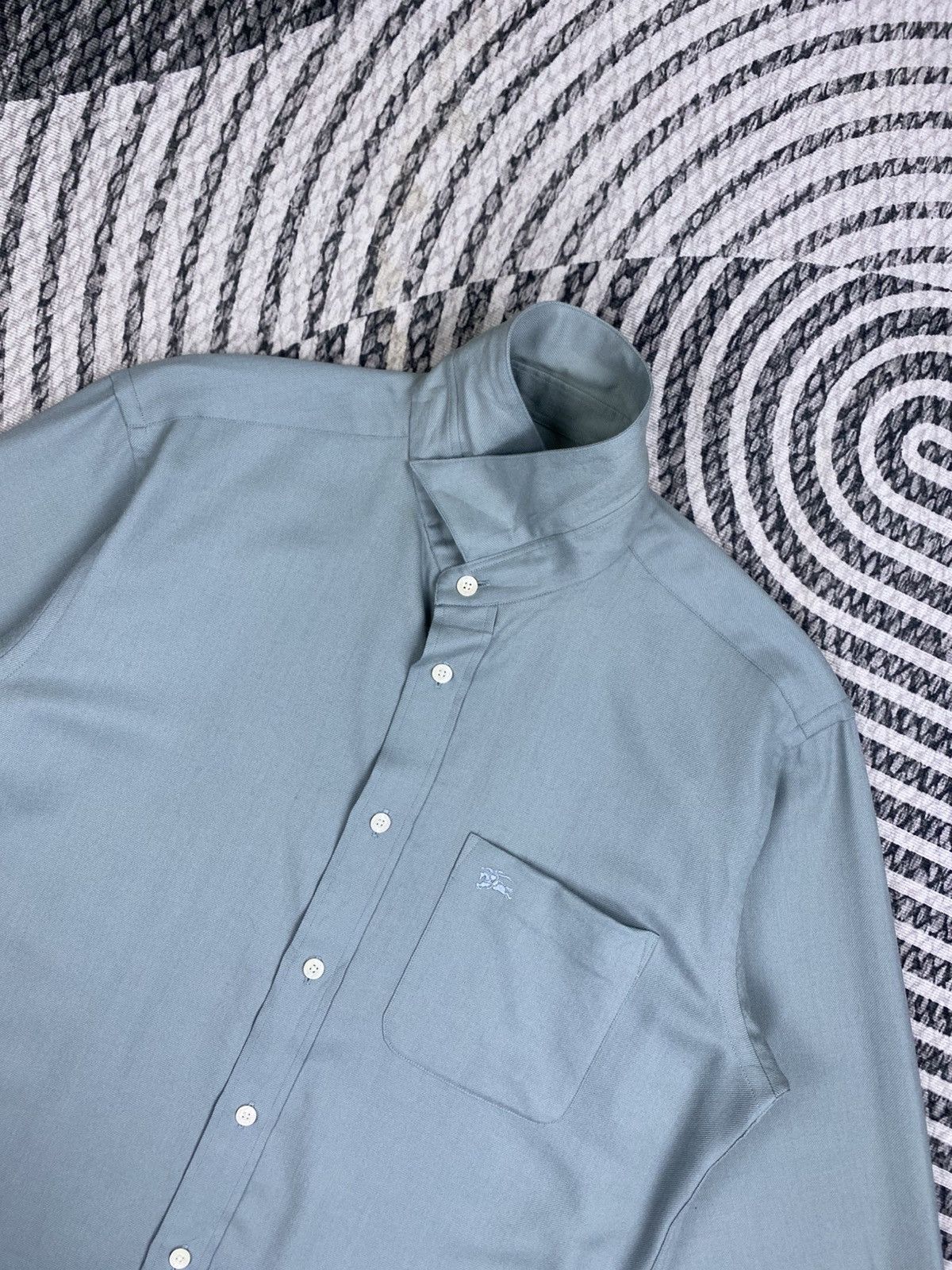 Burberry 🔥Vintage 80s Burberrys Casual Button Ups Wool Shirt Size US M / EU 48-50 / 2 - 8 Thumbnail