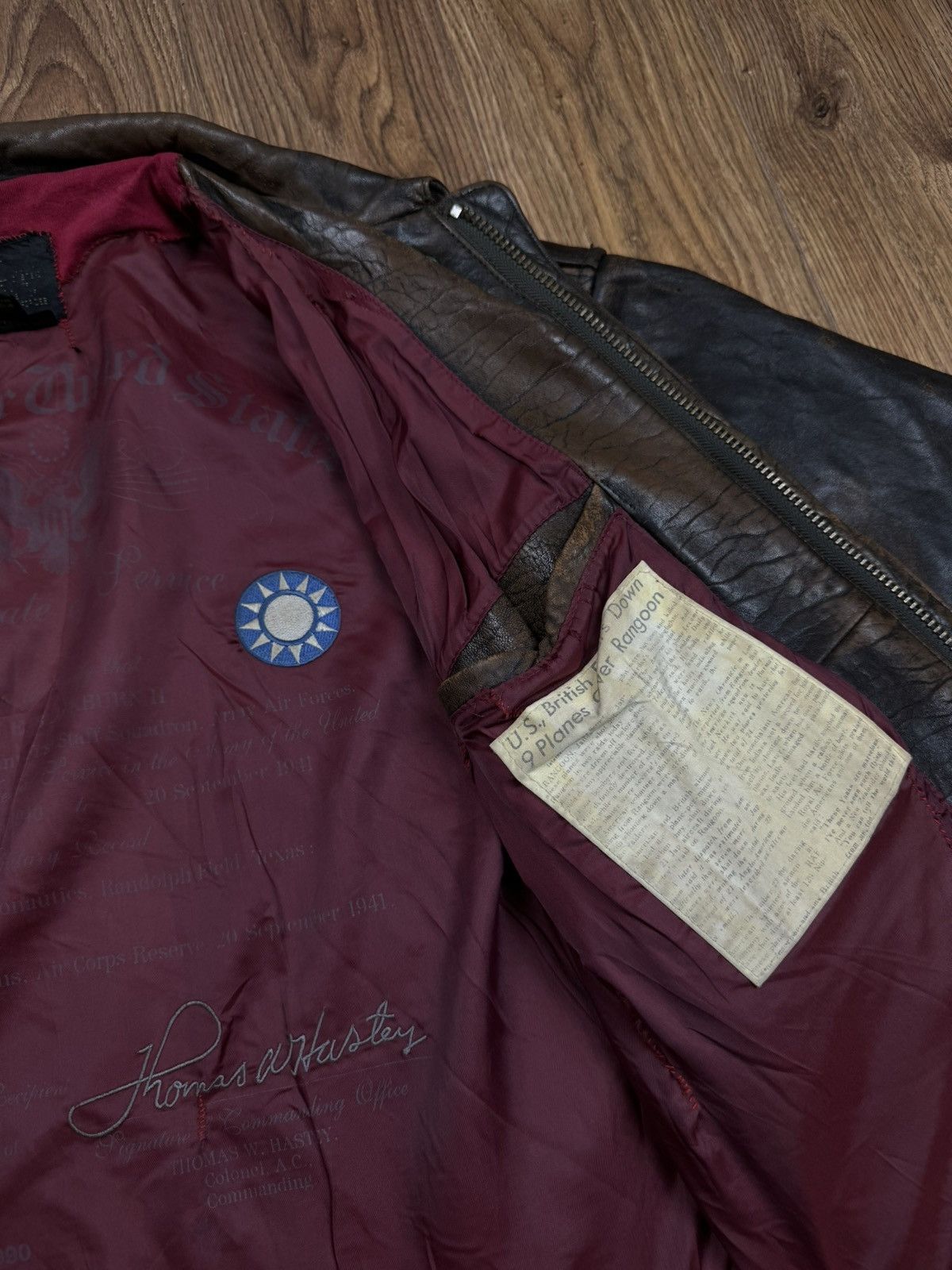 Avirex Vintage leather jacket Avirex “Chinese Order” original item Size US XL / EU 56 / 4 - 6 Thumbnail