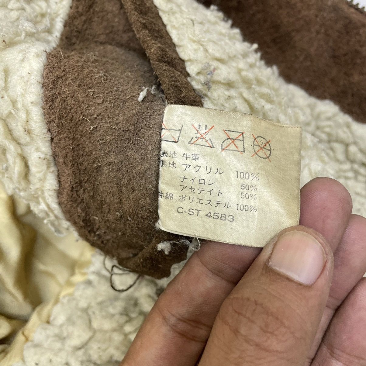 Japanese Brand × Vintage Vintage Japanese Brand Shearling Suede Leather Hooded Size US M / EU 48-50 / 2 - 6 Thumbnail