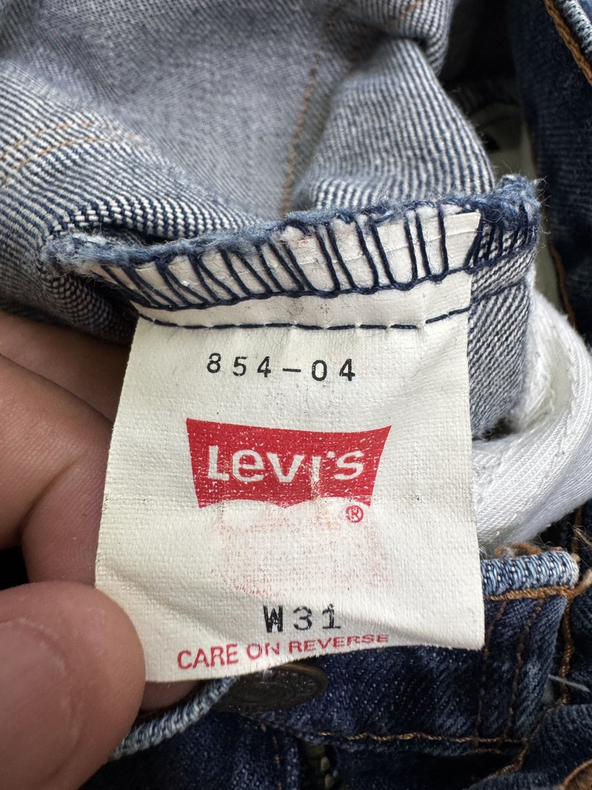 Levi's Vintage Levi’s 854 Orange Tab High Waist Mom Fit Denim Jeans Size US 28 / EU 44 - 15 Thumbnail