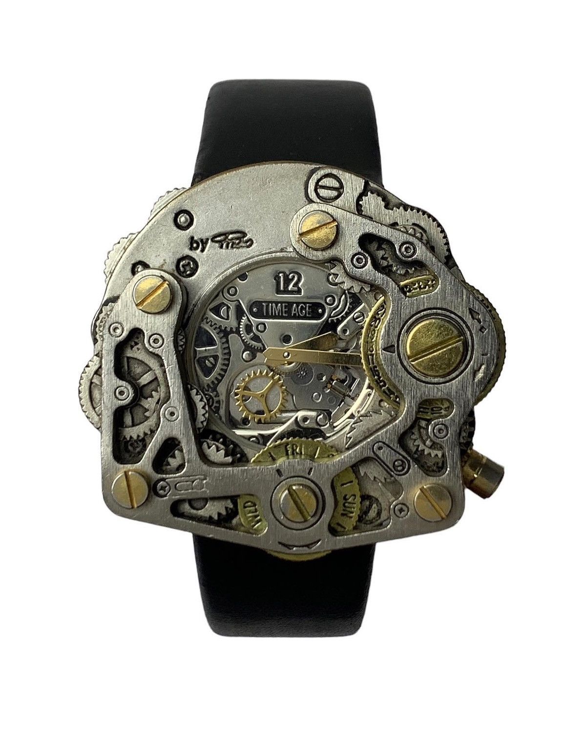 Vintage 2000S WRIST GEAR SWISS TIME AGE STEAM PUNK Size ONE SIZE - 1 Thumbnail