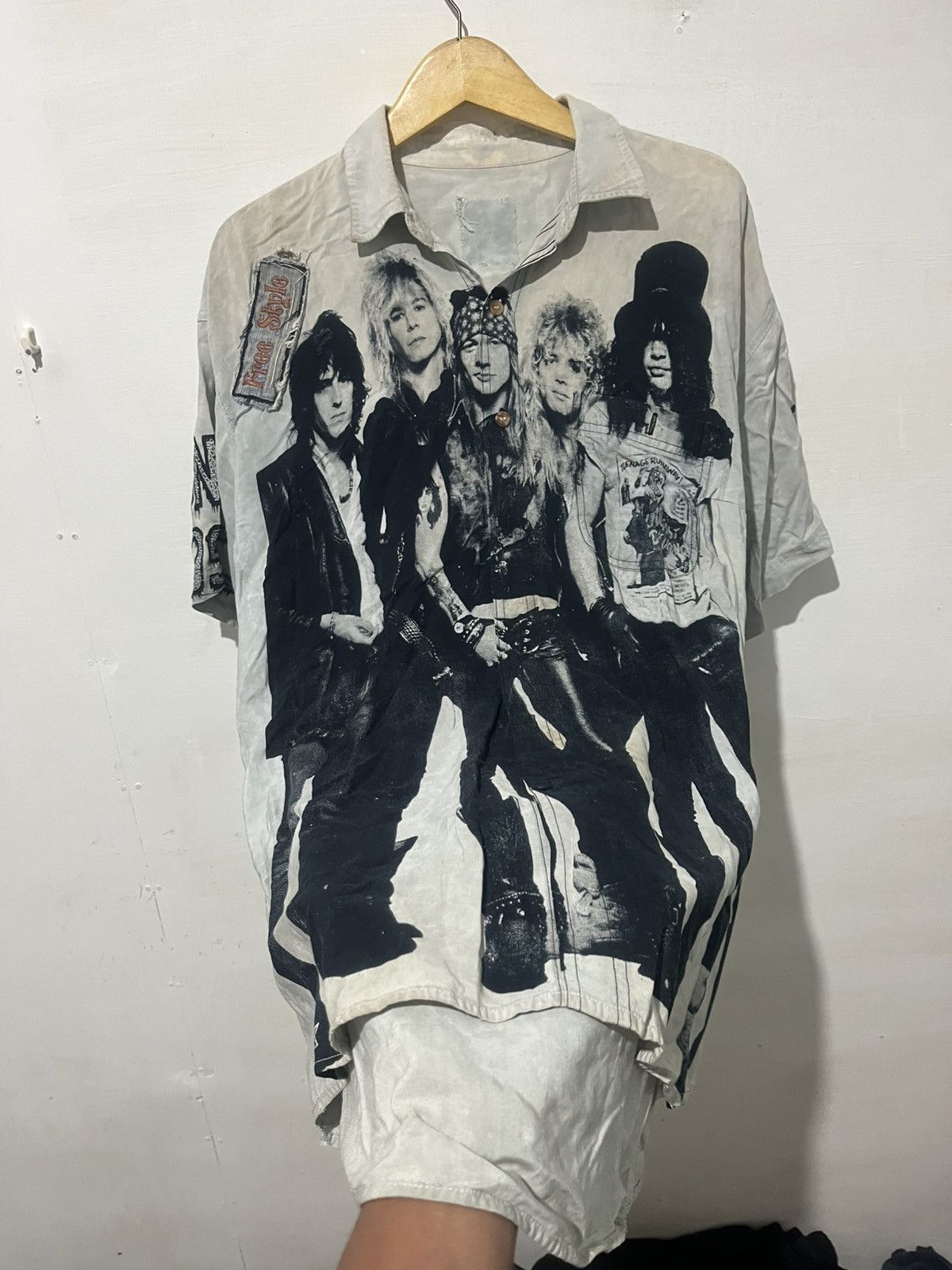 Guns N' Roses Guns N Roses Vintage Shirt Caded Distrassed Size US XL / EU 56 / 4 - 3 Thumbnail