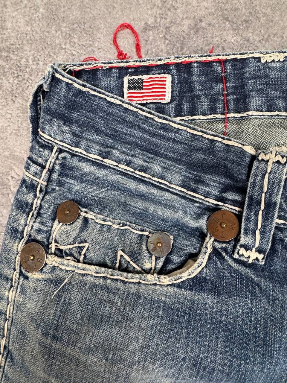 True Religion True Religion MenJeans Blue Distressed Straight Fit Vintage Size US 30 / EU 46 - 6 Thumbnail