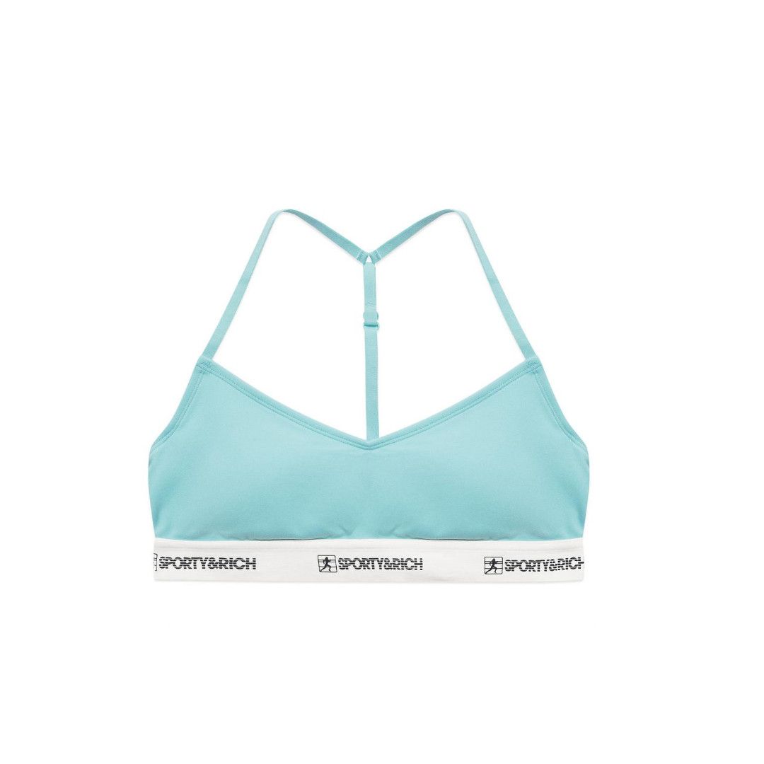 Sporty & Rich o1mle0525 Size: XS / 80S Runner Sports Bralette Light Blue Size ONE SIZE - 1 Thumbnail