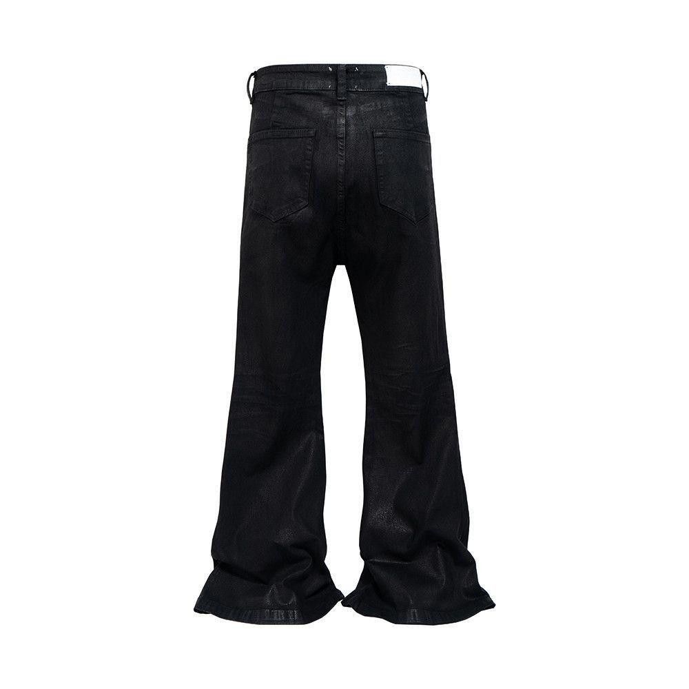 Other Black Stacked Flared Waxed Jeans Size US 32 / EU 48 - 7 Thumbnail