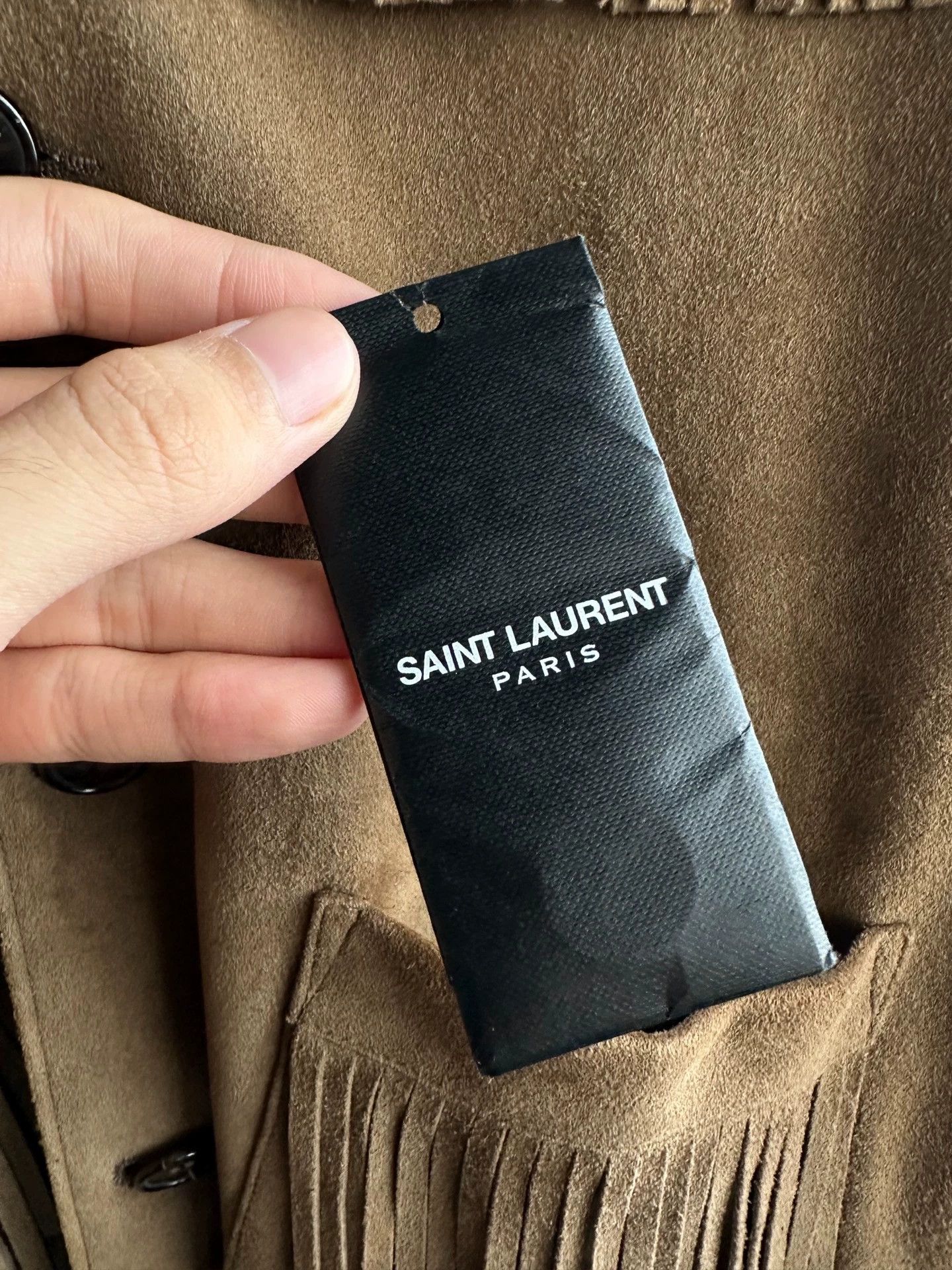 Saint Laurent Paris Saint Laurent SLP15SS Suede Fringed Jacket Size US M / EU 48-50 / 2 - 5 Thumbnail