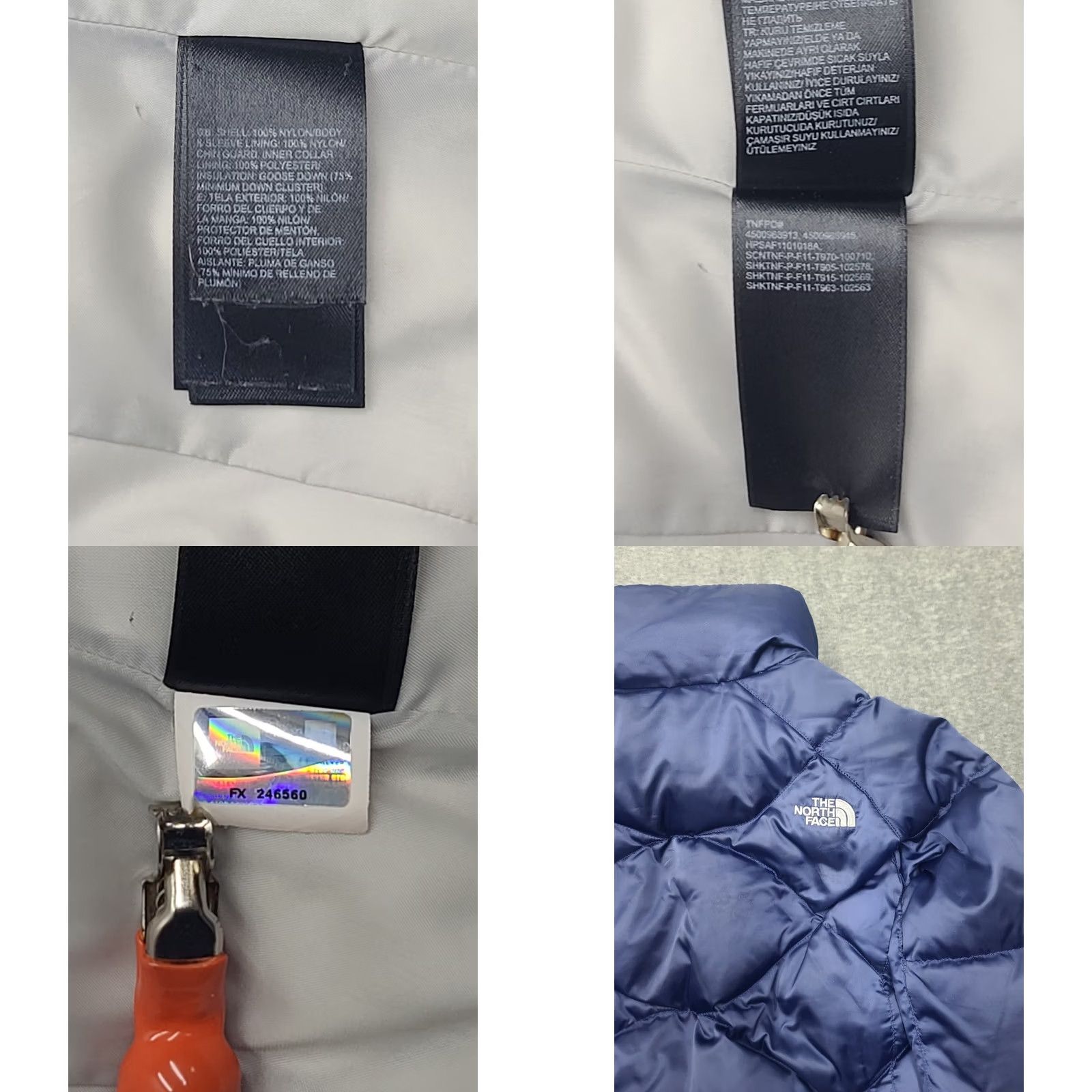 The North Face The North Face Womens M Flare 550 Down Puffer Jacket Coat Navy Blue Quilted Warm Size M / US 6-8 / IT 42-44 - 9 Thumbnail