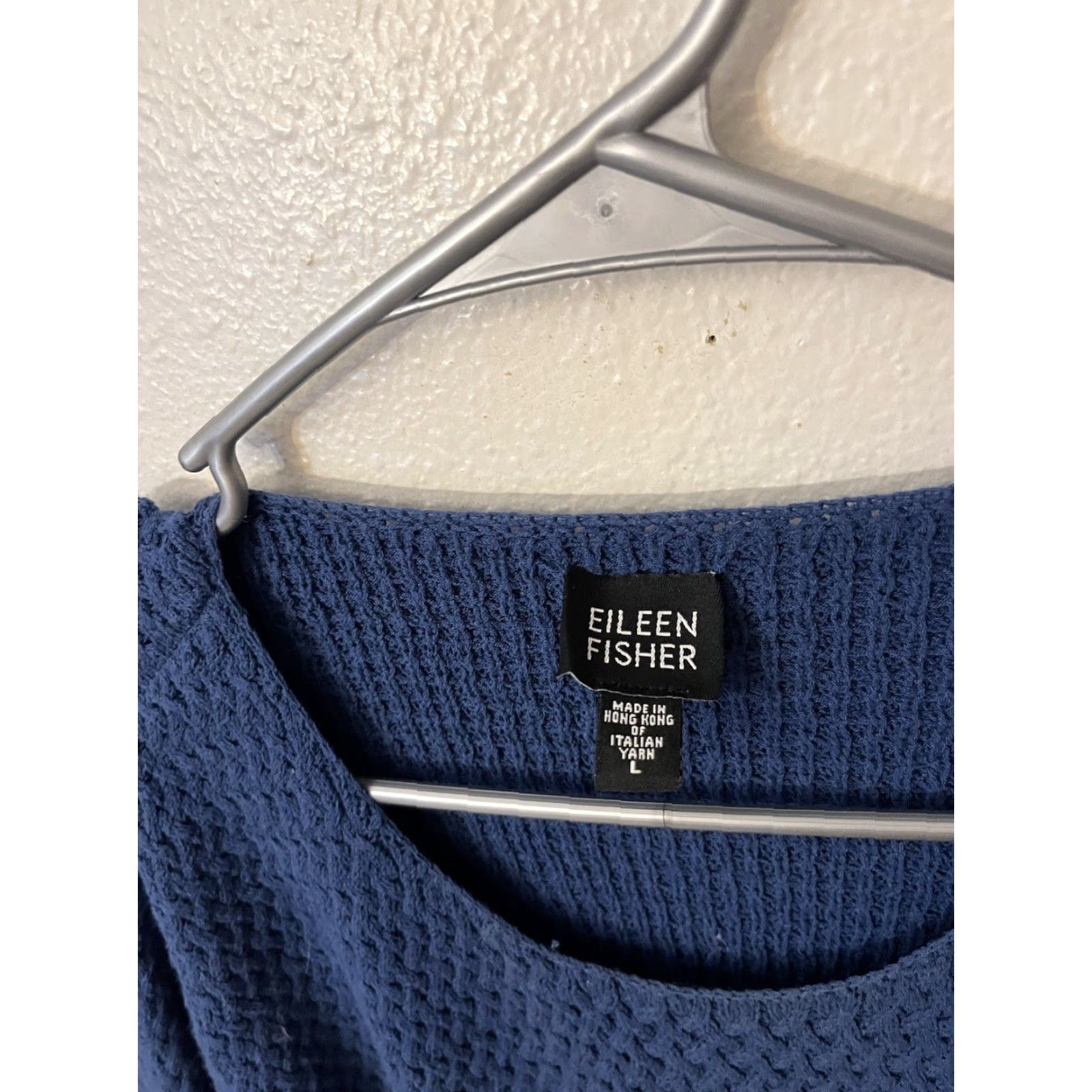 Eileen Fisher VINTAGE Eileen Fisher Pullover Sweater Women Blue L Knit Viscose Nylon Blend Round Neck Long Sleeve Casual Womens Size L / US 10 / IT 46 - 2 Thumbnail