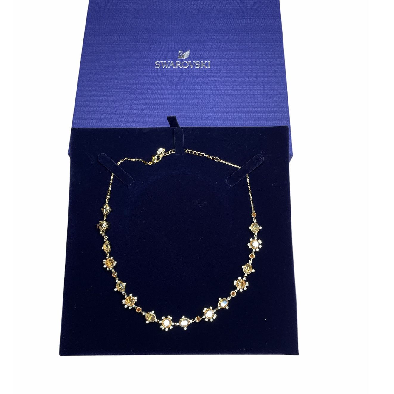 Swarovski Swarovski Olive All Round Necklace Multi Color Gold Plated Size ONE SIZE - 6 Thumbnail