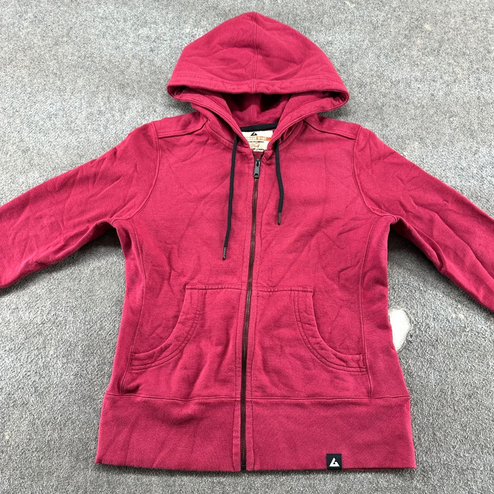 Vintage American Giant Hoodie Womens M Red Full Zip Hooded Cotton Heavyweight USA Streetwear 90s Grunge Womens Size M / US 6-8 / IT 42-44 - 3 Thumbnail