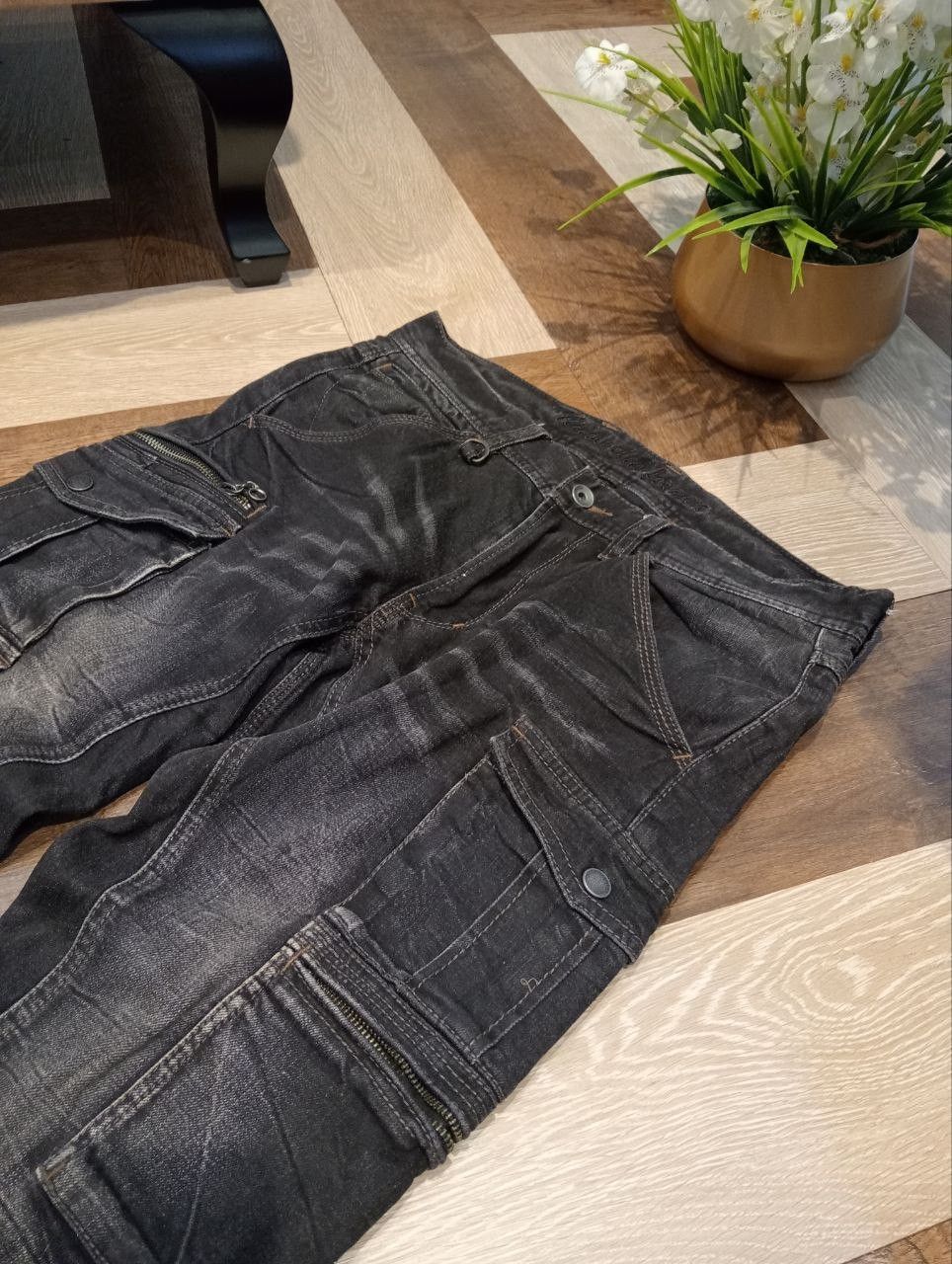 Nicole Club NICOLE CLUB FOR MEN JAPAN CARGO DENIM PANTS Size US 32 / EU 48 - 5 Thumbnail