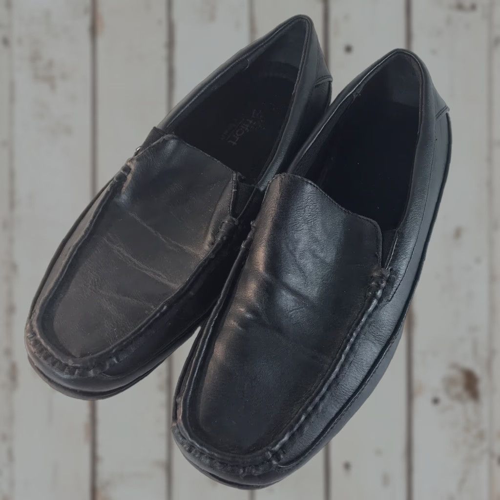 Vintage VINTAGE Dexter Men’s Casual Loafers Size 10.5 Black Faux Leather Memory Foam Comfort Size US 10.5 / EU 43-44 - 1 Thumbnail