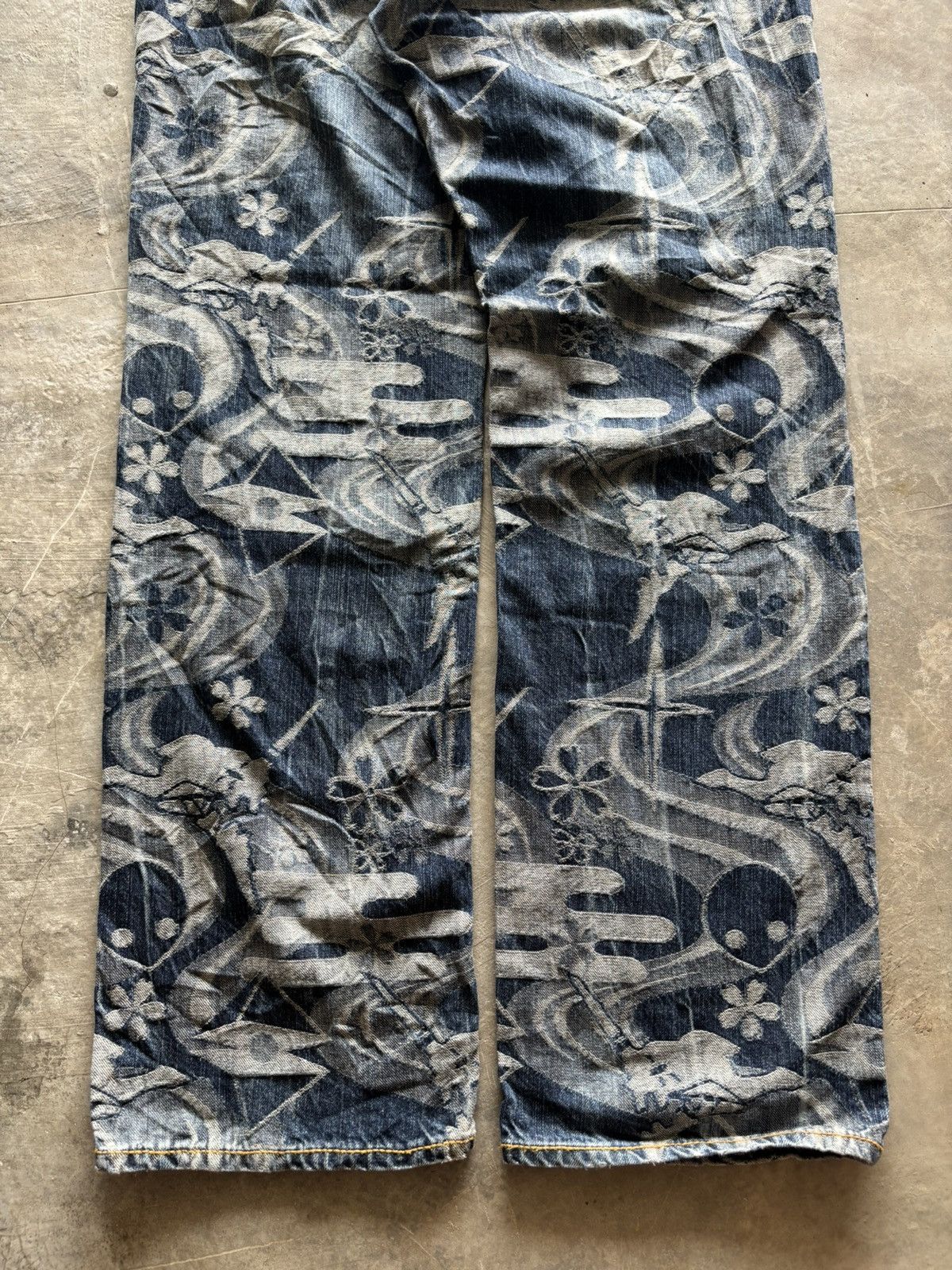 Japanese Brand SUPER RARE EVANGELION X NISHIKI JEANS ALL OVER EMBROIDERY Size US 32 / EU 48 - 21 Thumbnail