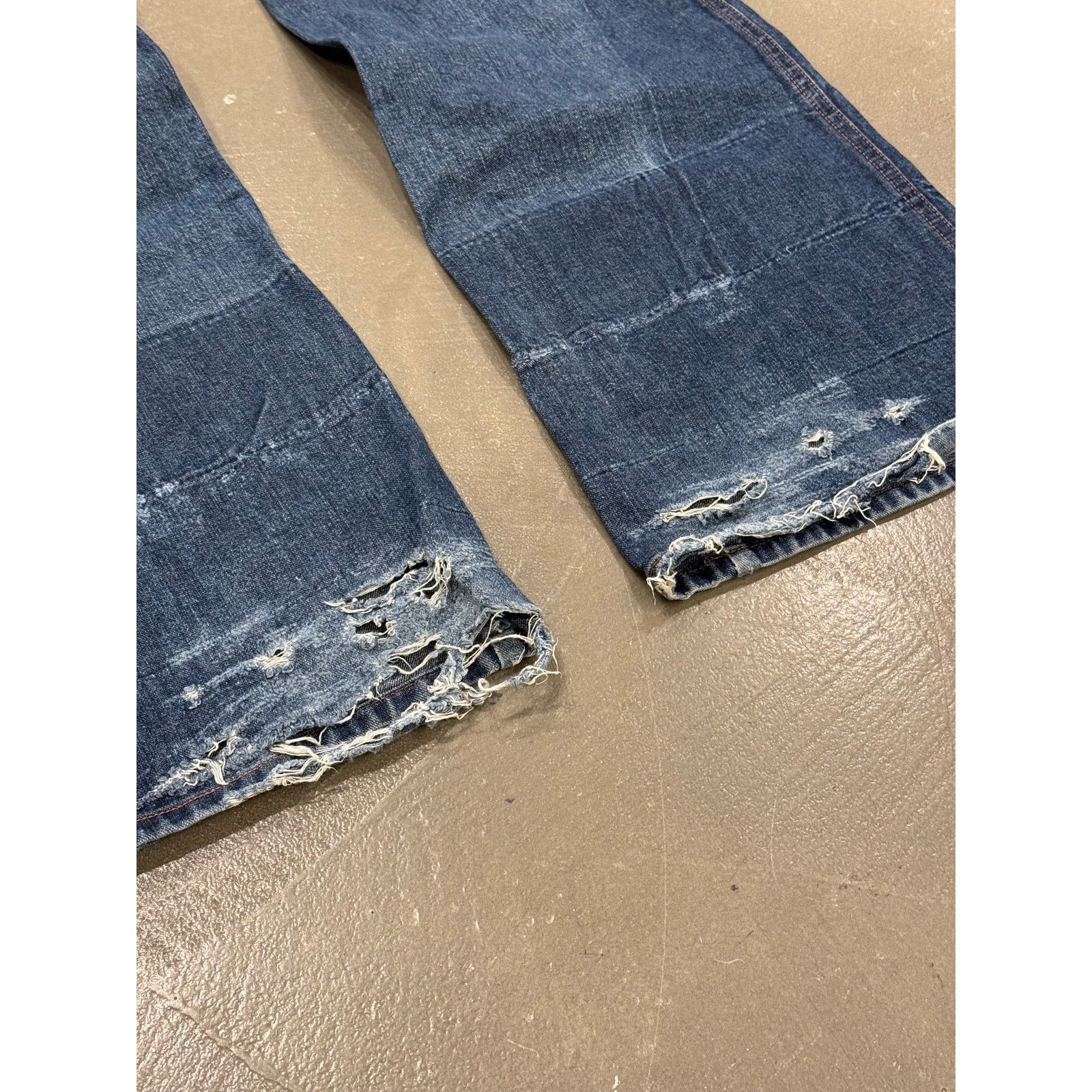Jean Paul Gaultier 2000s Jean Paul Gaultier flared patchwork jeans Size 26" / US 2 / IT 38 - 3 Thumbnail