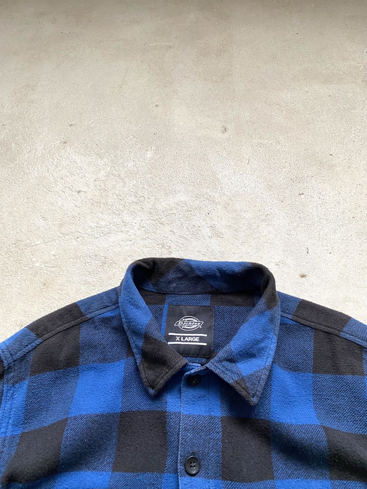 Dickies × Vintage Vintage Dickies Flannel Shirt Workwear Button Up Blue XLarge Size US XL / EU 56 / 4 - 5 Thumbnail