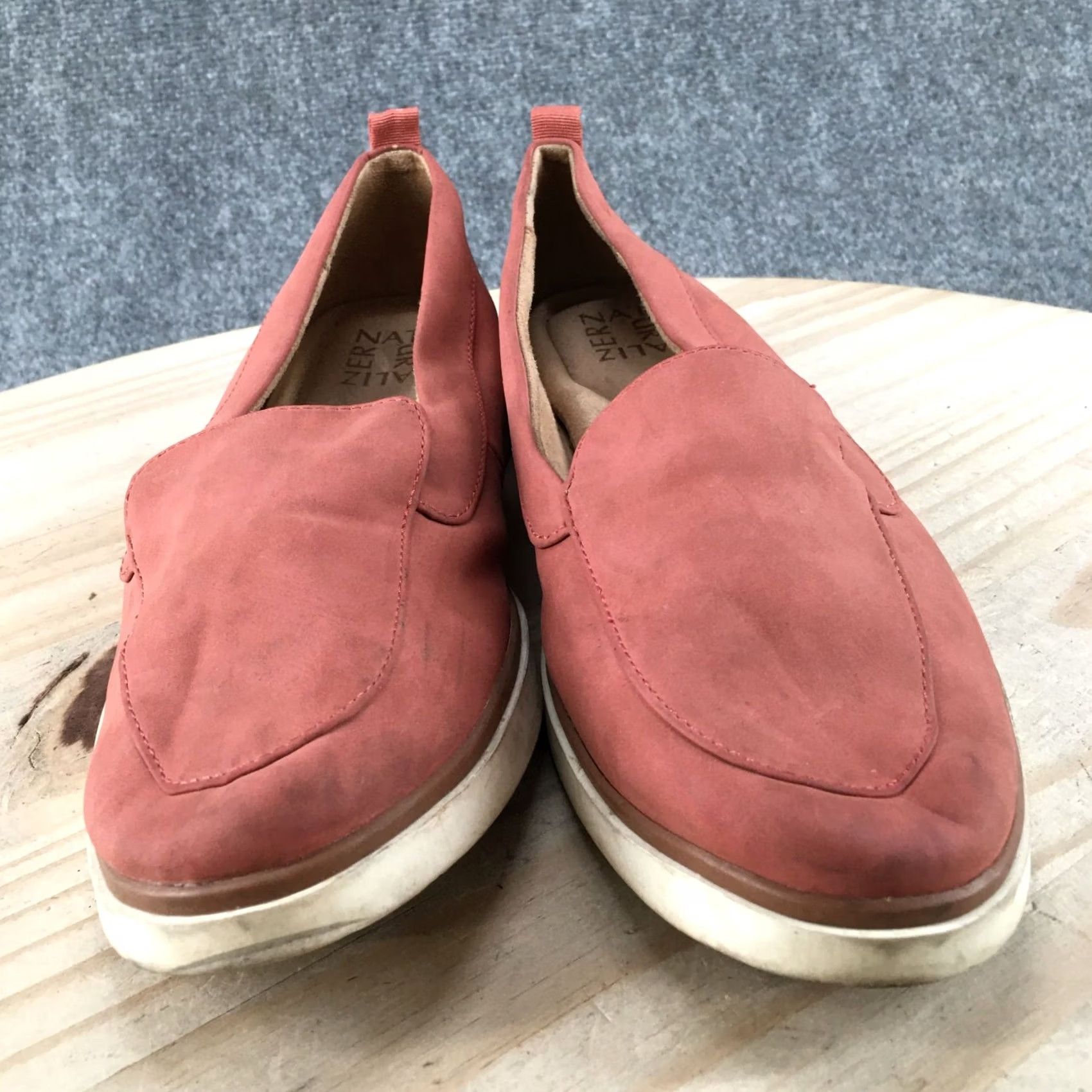 Naturalizer Naturalizer Annie Loafer Flats Womens 9M Red Slip On Moc Toe Faux Leather Casual Shoes Size US 9 / IT 39 - 7 Thumbnail