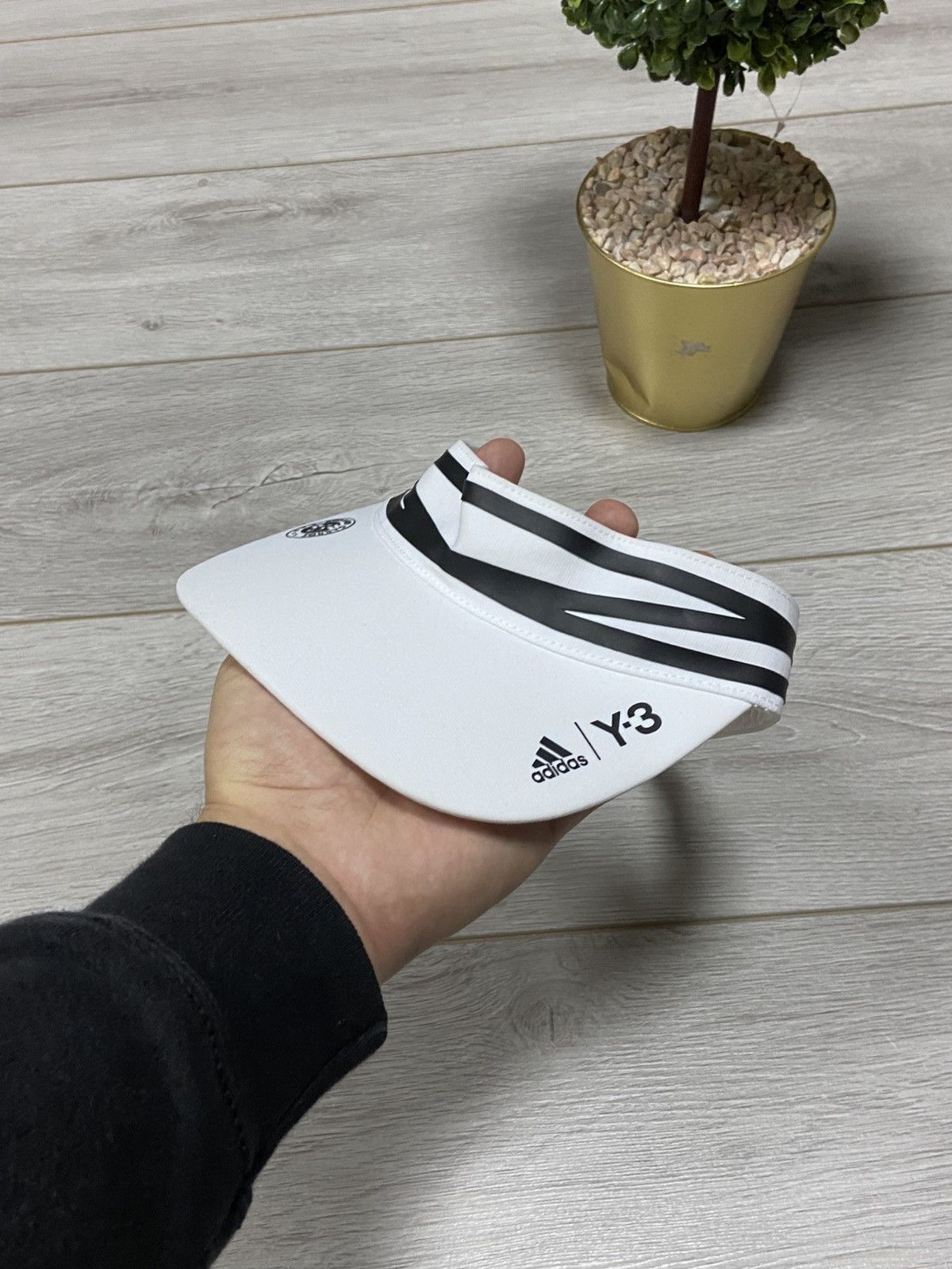 Yohji Yamamoto Y-3 Yohji Rolland Garros vintage adidas stripes visor cap Size ONE SIZE - 1 Thumbnail