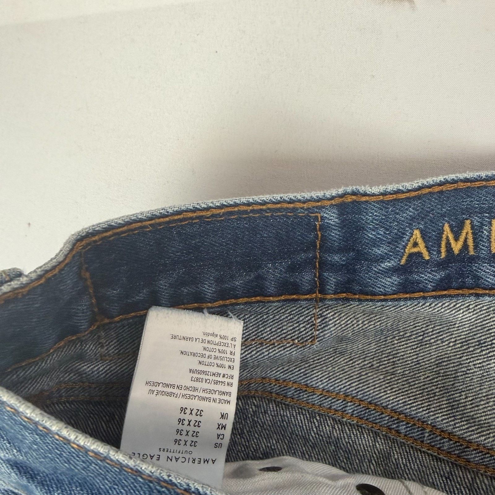 American Eagle Outfitters American Eagle Mens 32x36 Slim Jeans 360 Next Level Flex Med Size US 32 / EU 48 - 5 Thumbnail