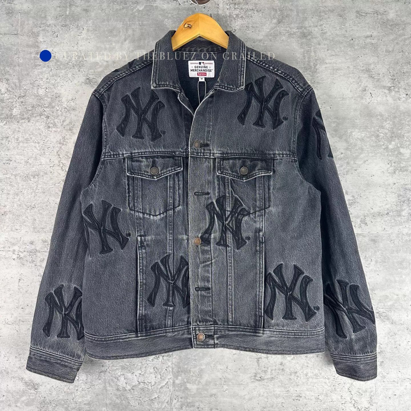 Supreme Supreme Archive Denim Jacquard Trucker Jacket (Blue) | Grailed