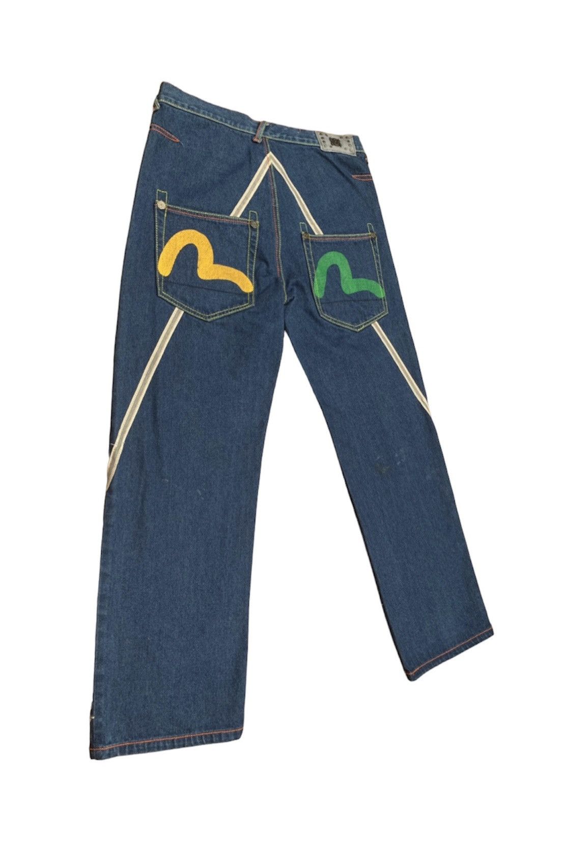 Vintage REVE Evisu Logo Japanese Denim Pants Size US 34 / EU 50 - 5 Thumbnail
