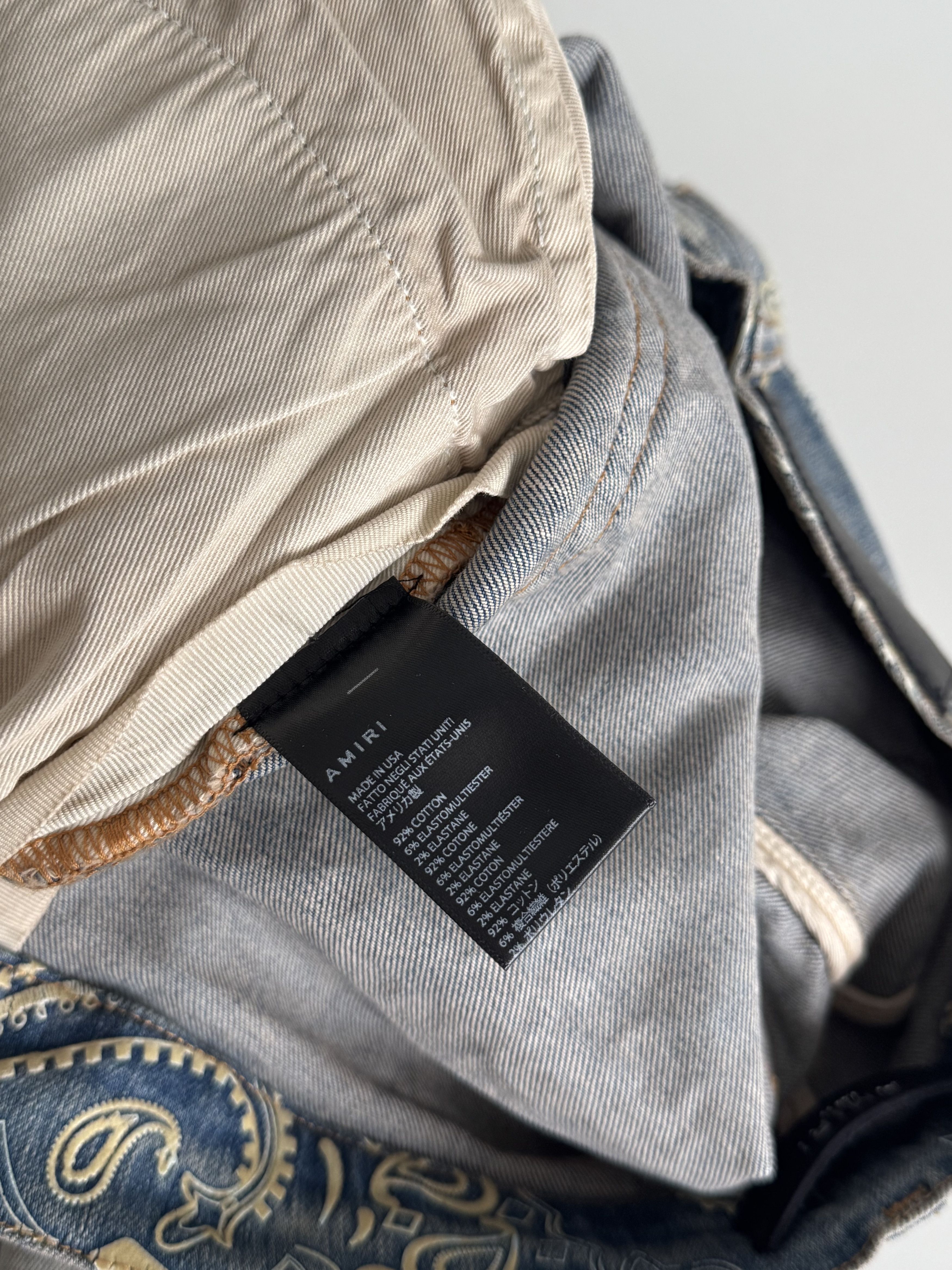 Amiri Amiri Bandana Jeans Size US 36 / EU 52 - 6 Thumbnail