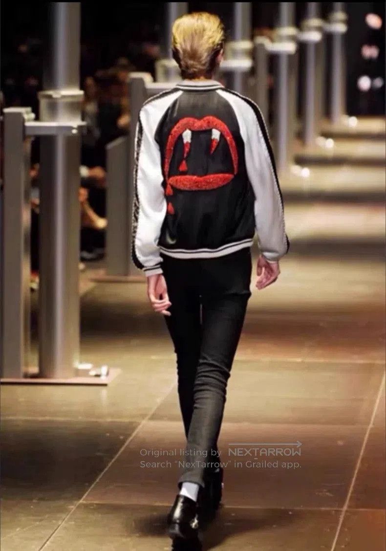Saint Laurent Paris Saint Laurent Black and White Silk Jacket- Size US L / EU 52-54 / 3 - 8 Thumbnail