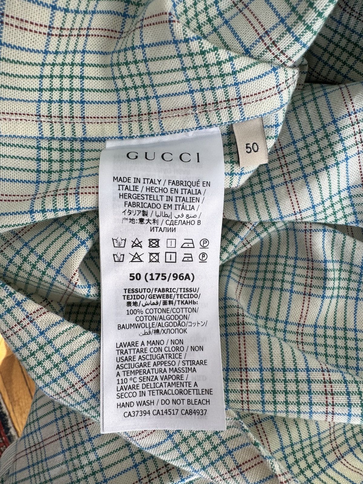 Gucci × The North Face Gucci x The North Face Plaid Shirt Italy Size 50 Size US L / EU 52-54 / 3 - 5 Thumbnail