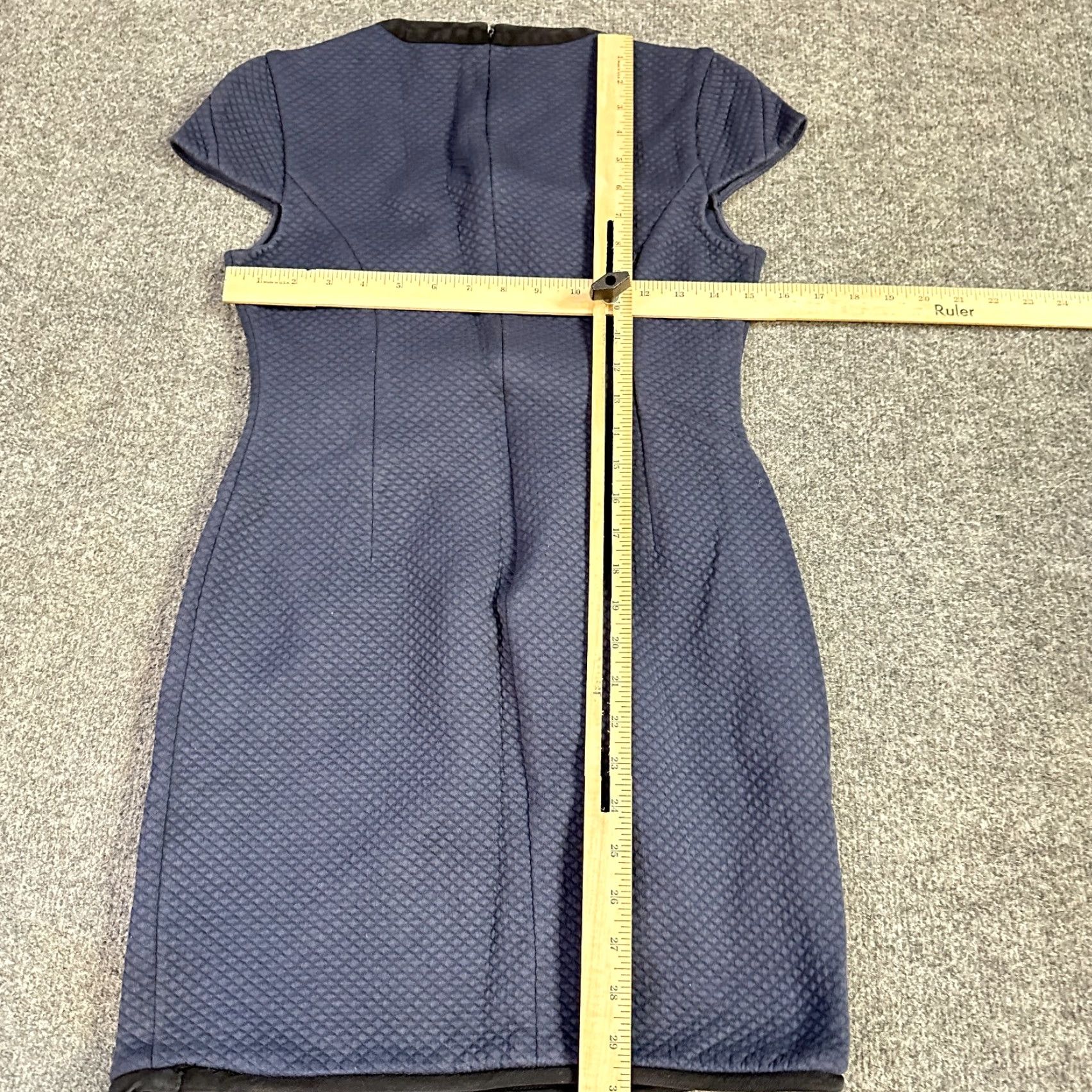 3.1 Phillip Lim 3.1 Phillip Lim Womens Dress Cap Sleeve Sheath Quilted Blue 6 Casual Party/Cocktail Crew Neck Long 100% Cotton Vintage No Size M / US 6-8 / IT 42-44 - 6 Thumbnail