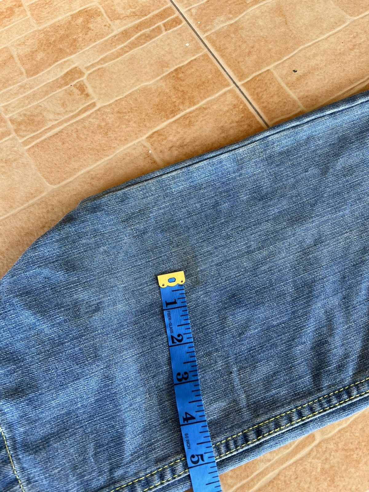 If Six Was Nine Vintage Gotcha Distress Jean Size US 31 - 7 Thumbnail