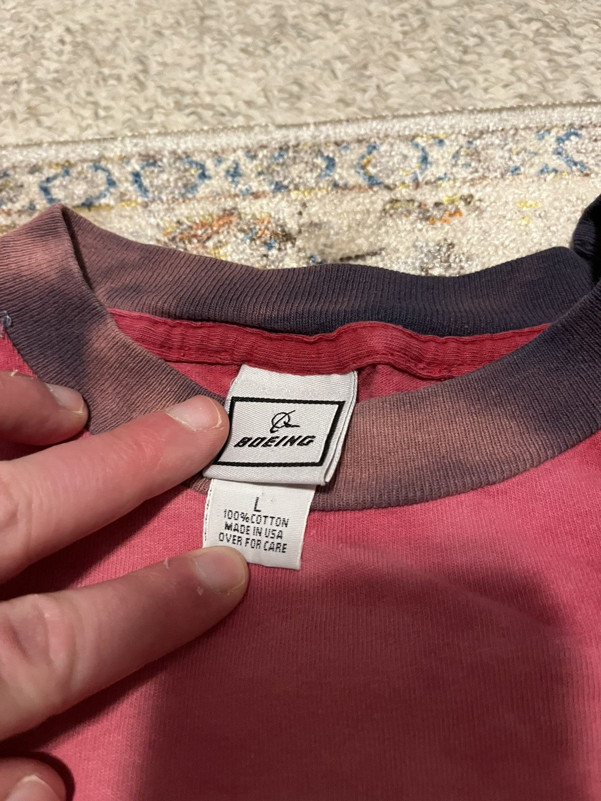 Vintage Boeing Tie Dye Tee Size US L / EU 52-54 / 3 - 2 Thumbnail