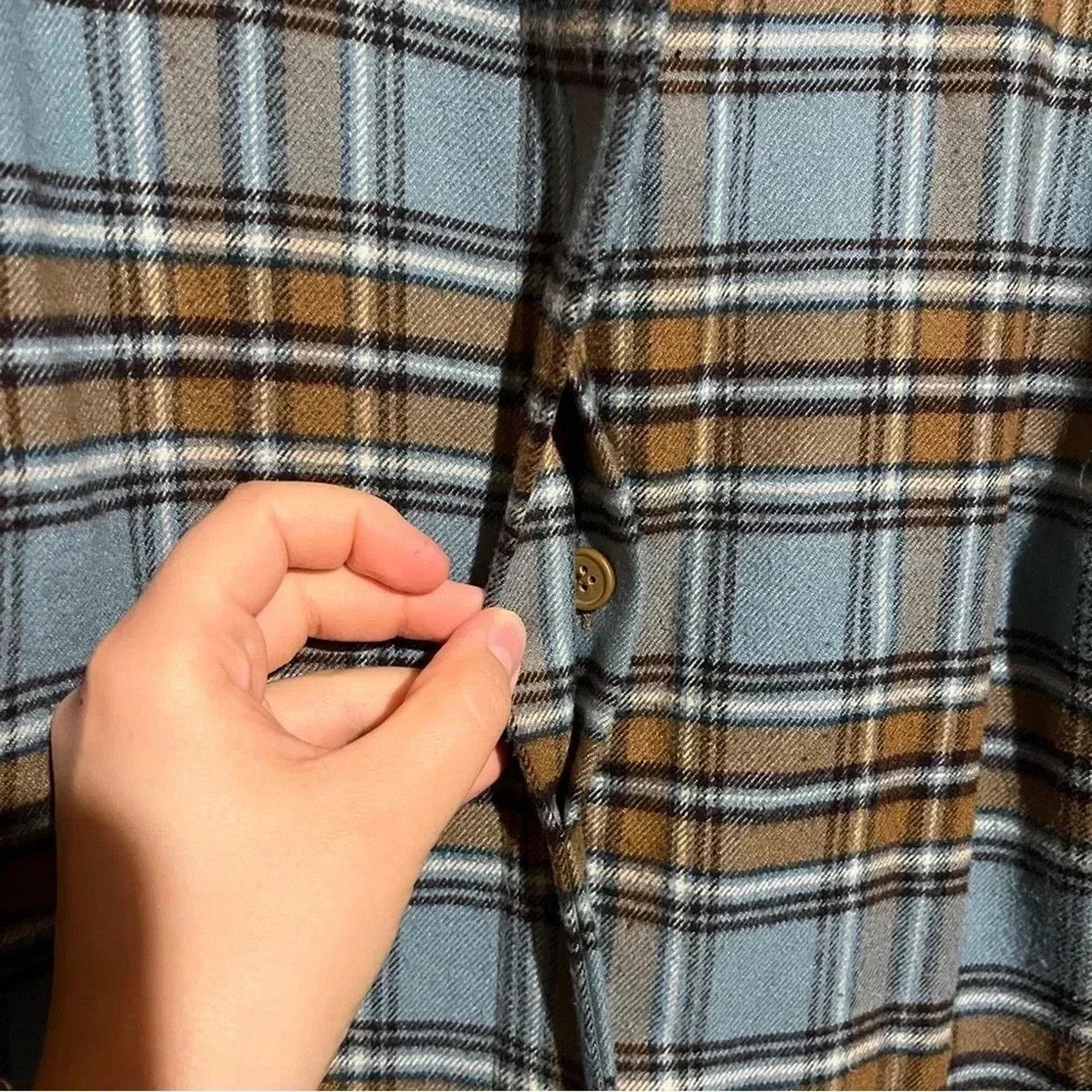 Other Norton Mcnaughton Size 1X Western Plaid Flannel Shirt Jacket Size XL / US 12-14 / IT 48-50 - 4 Thumbnail