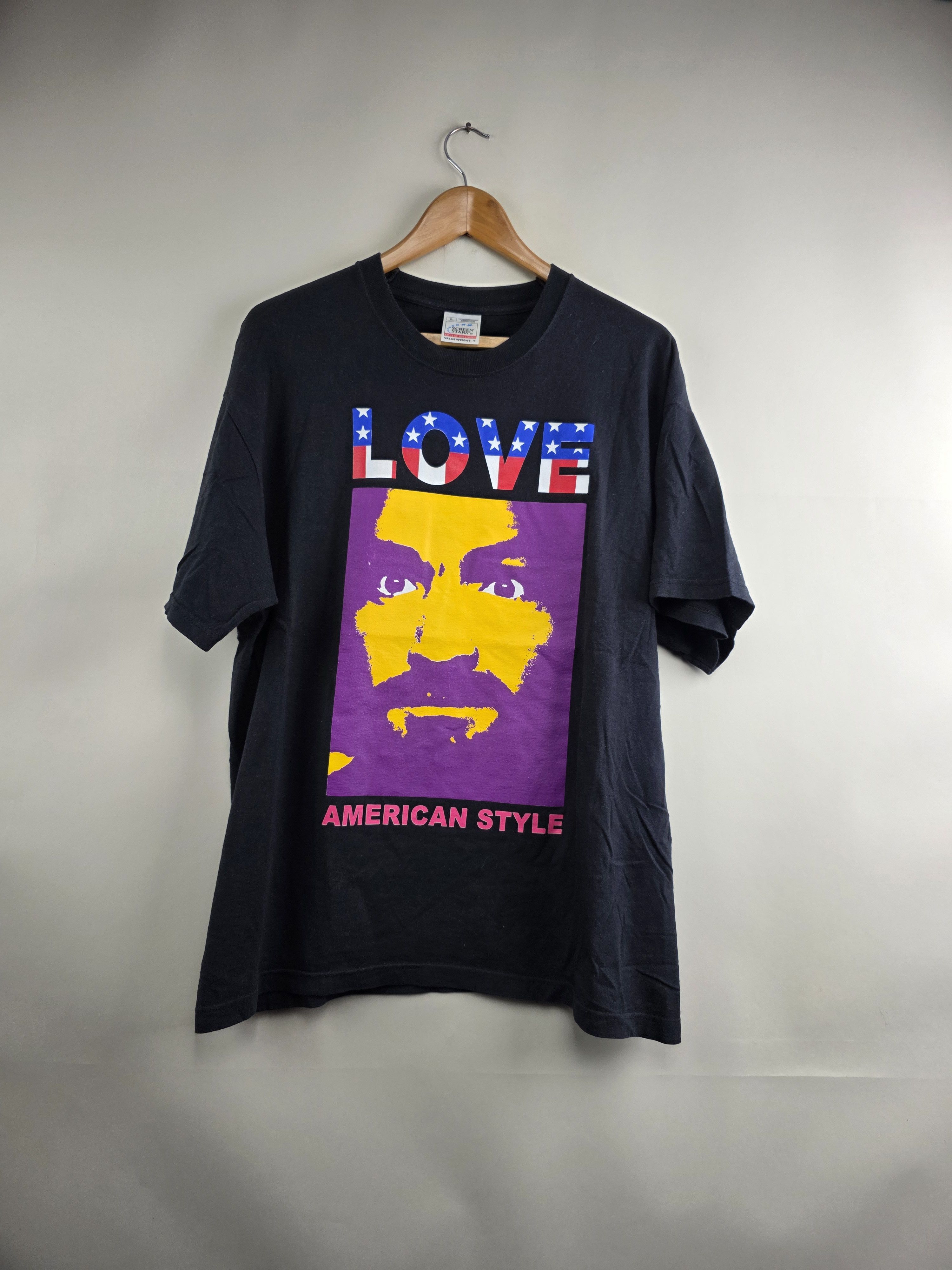 Band Tees × Vintage 90s Kozik Charles Manson Love american style L 22" 29" Size US L / EU 52-54 / 3 - 5 Thumbnail