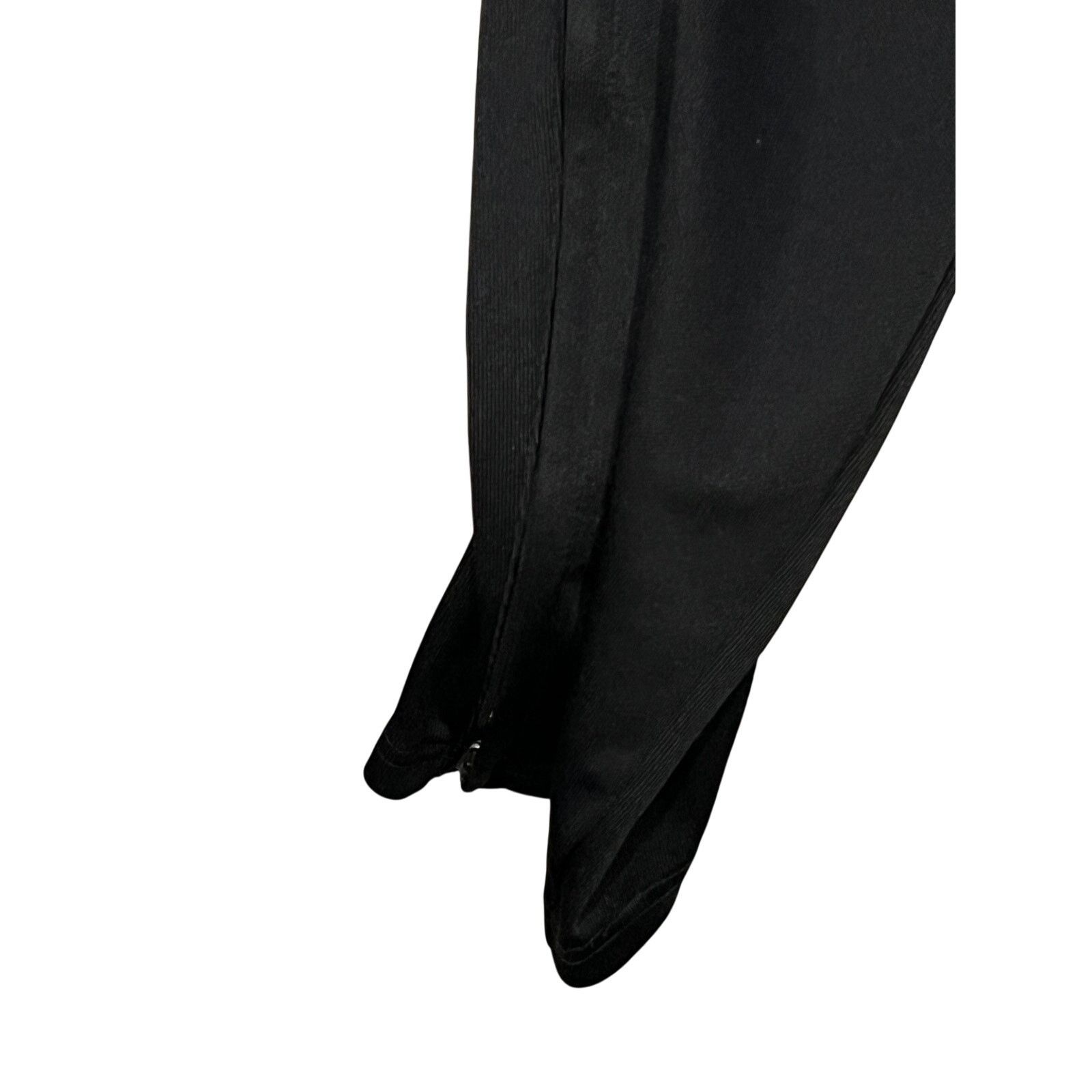 Adidas Adidas Black White Zippered Ankle Joggers Mens Med Size US 34 / EU 50 - 4 Thumbnail