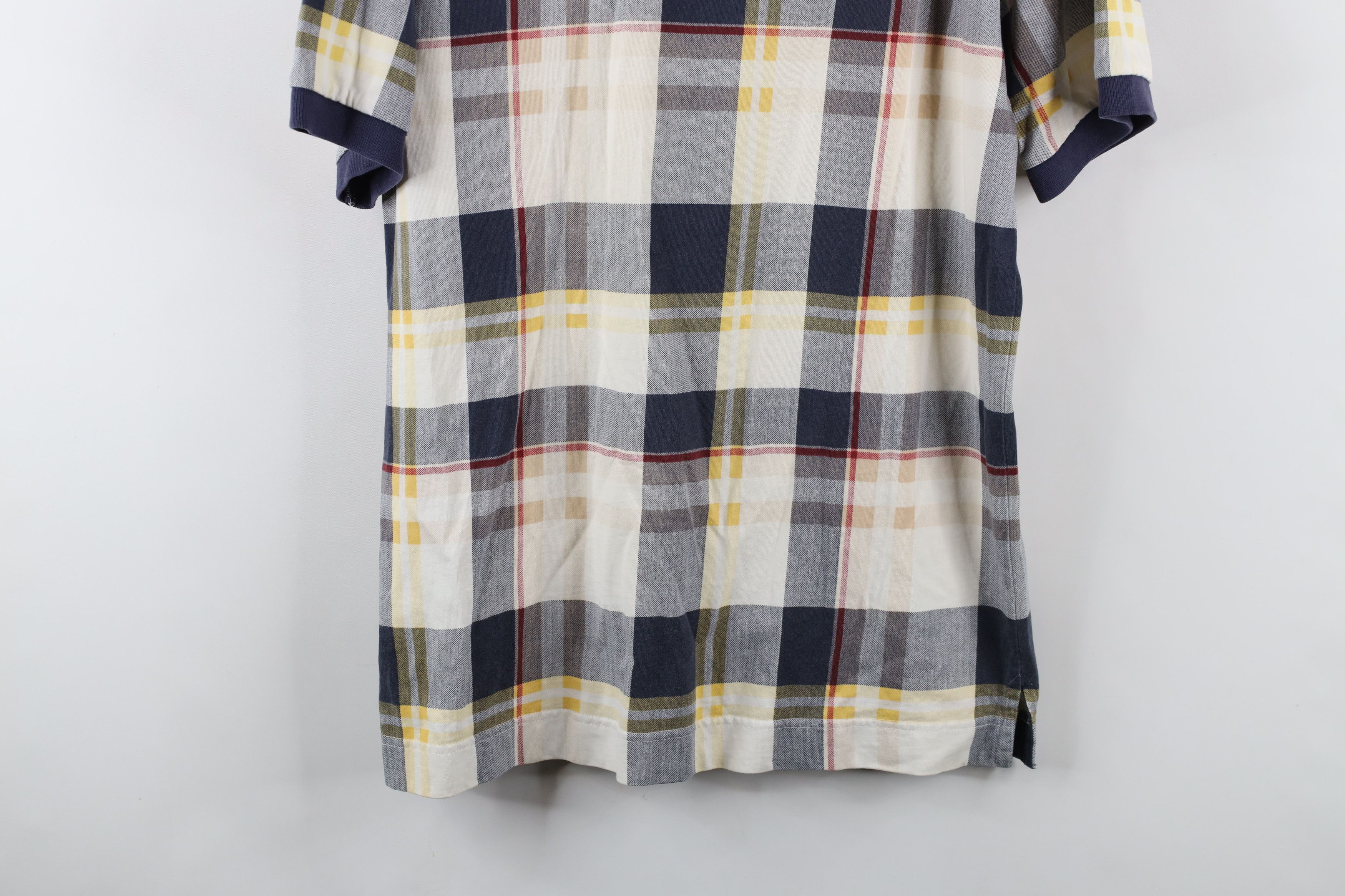Nautica × Vintage Vintage 90s Nautica Short Sleeve Polo Shirt Rainbow Plaid Size US S / EU 44-46 / 1 - 10 Thumbnail