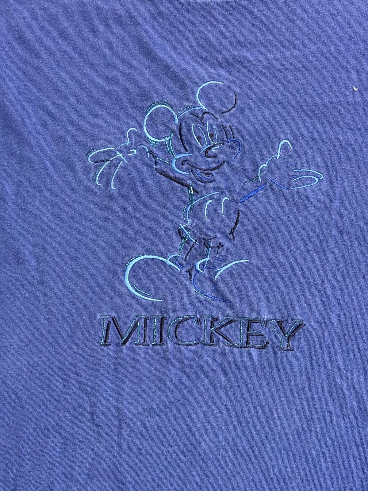 Disney Vintage 90s Disney Originals Mickey Mouse Tshirt Embroidered Size US XL / EU 56 / 4 - 4 Thumbnail