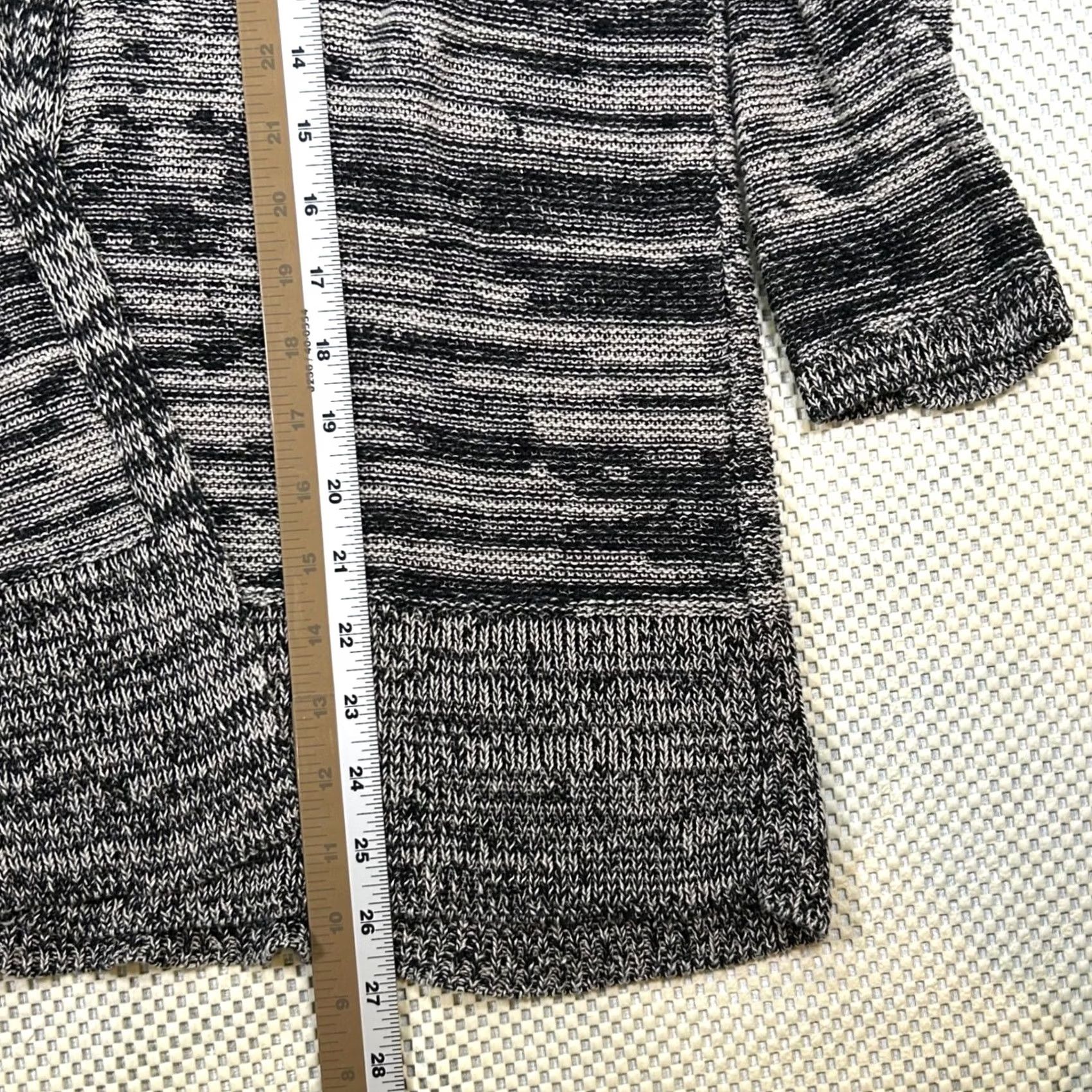 Eileen Fisher Eileen Fisher Womens S Open Front Cardigan Sweater Organic Linen Knit Black Size S / US 4 / IT 40 - 8 Thumbnail