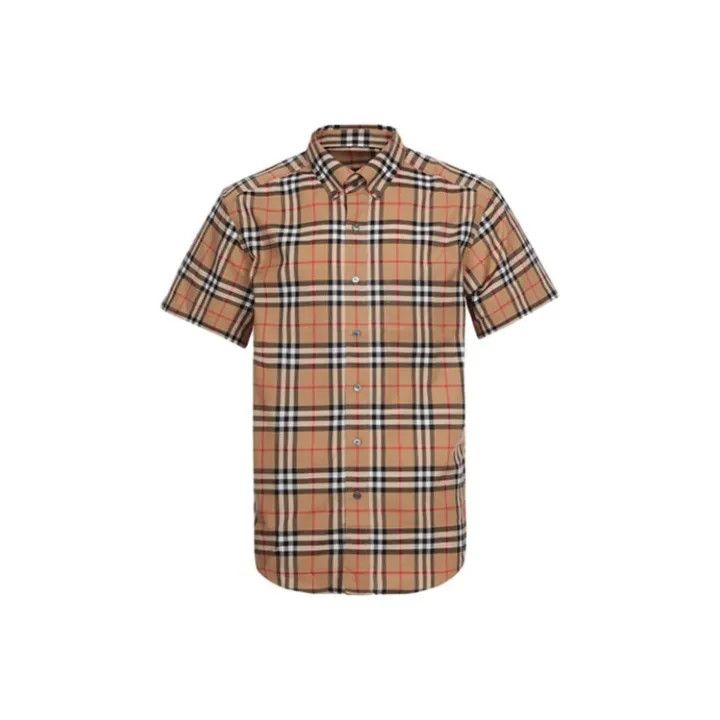 Burberry Burberry Check Pattern Short Sleeve Shirt Size US M / EU 48-50 / 2 - 1 Thumbnail